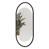 Овальное зеркало в черной металлической раме HARMONY S 104 см