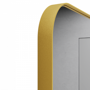 Прямоугольное зеркало в золотой металлической раме PERSO L 180 см