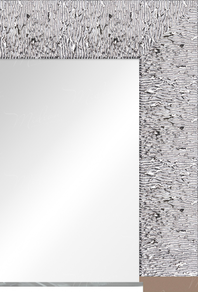 Зеркало в раме  "Велес" Серебро  58 х 48 см.