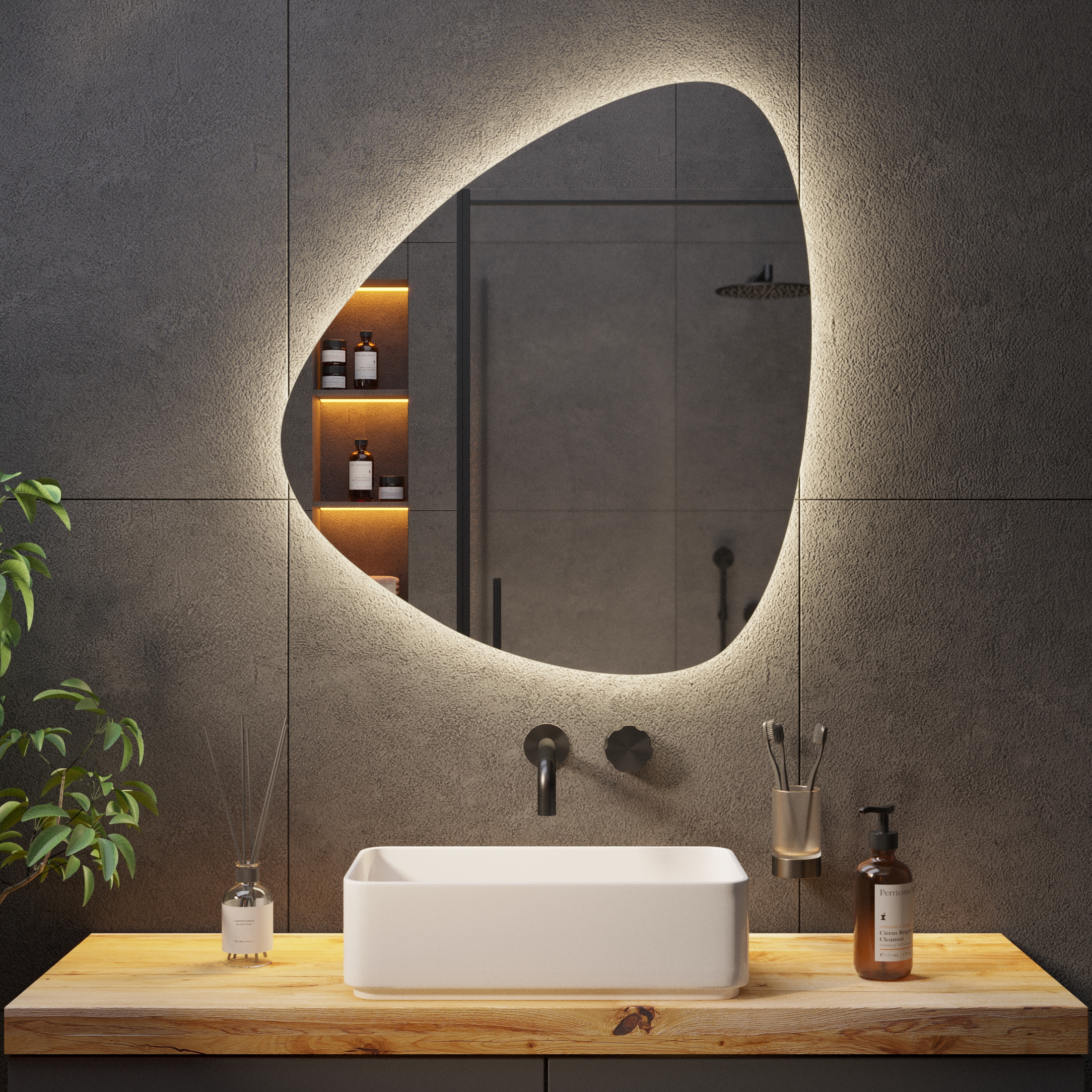 Зеркало с подсветкой Stone-7 - фото 5