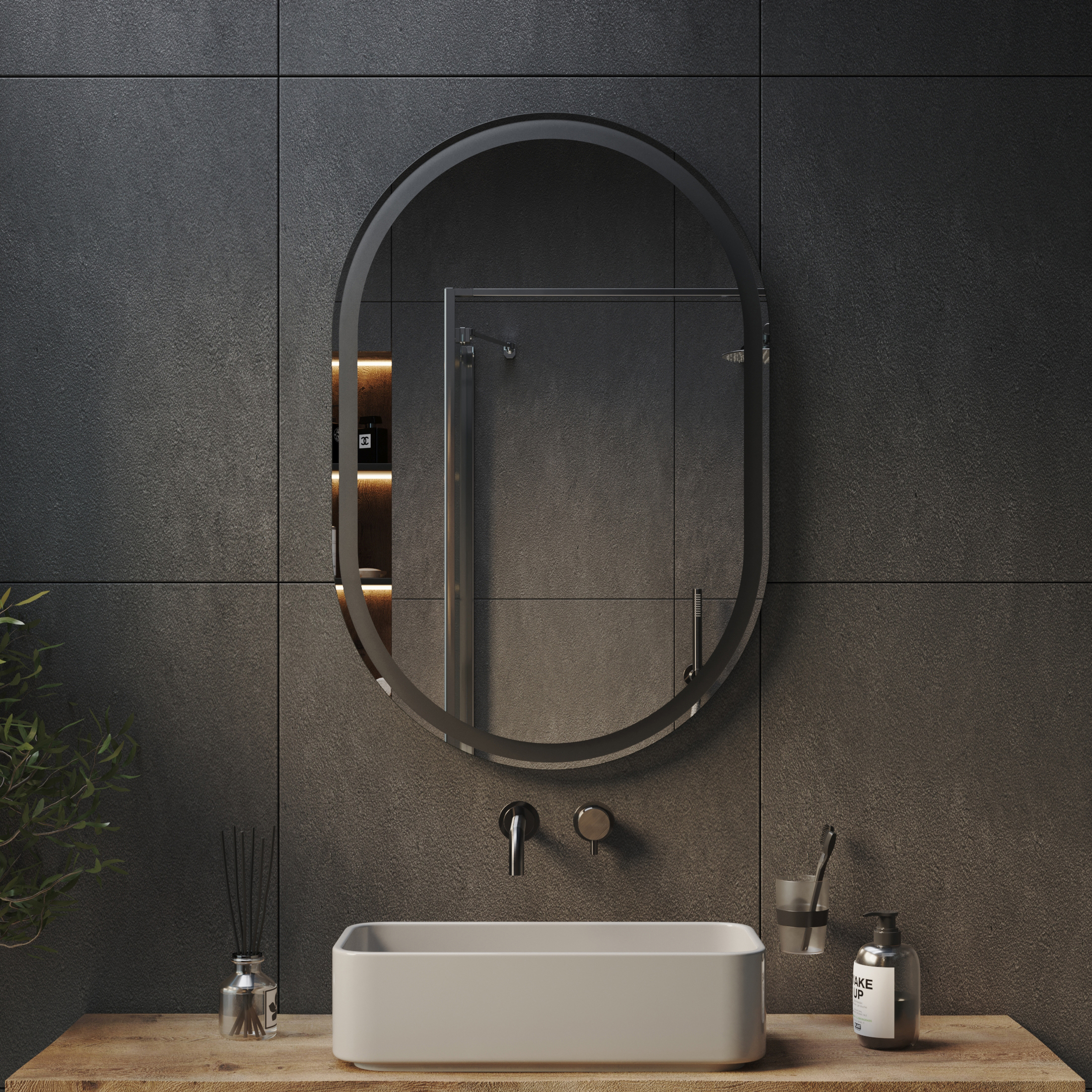 Зеркало с подсветкой Ellipse Line Ambilight - фото 6