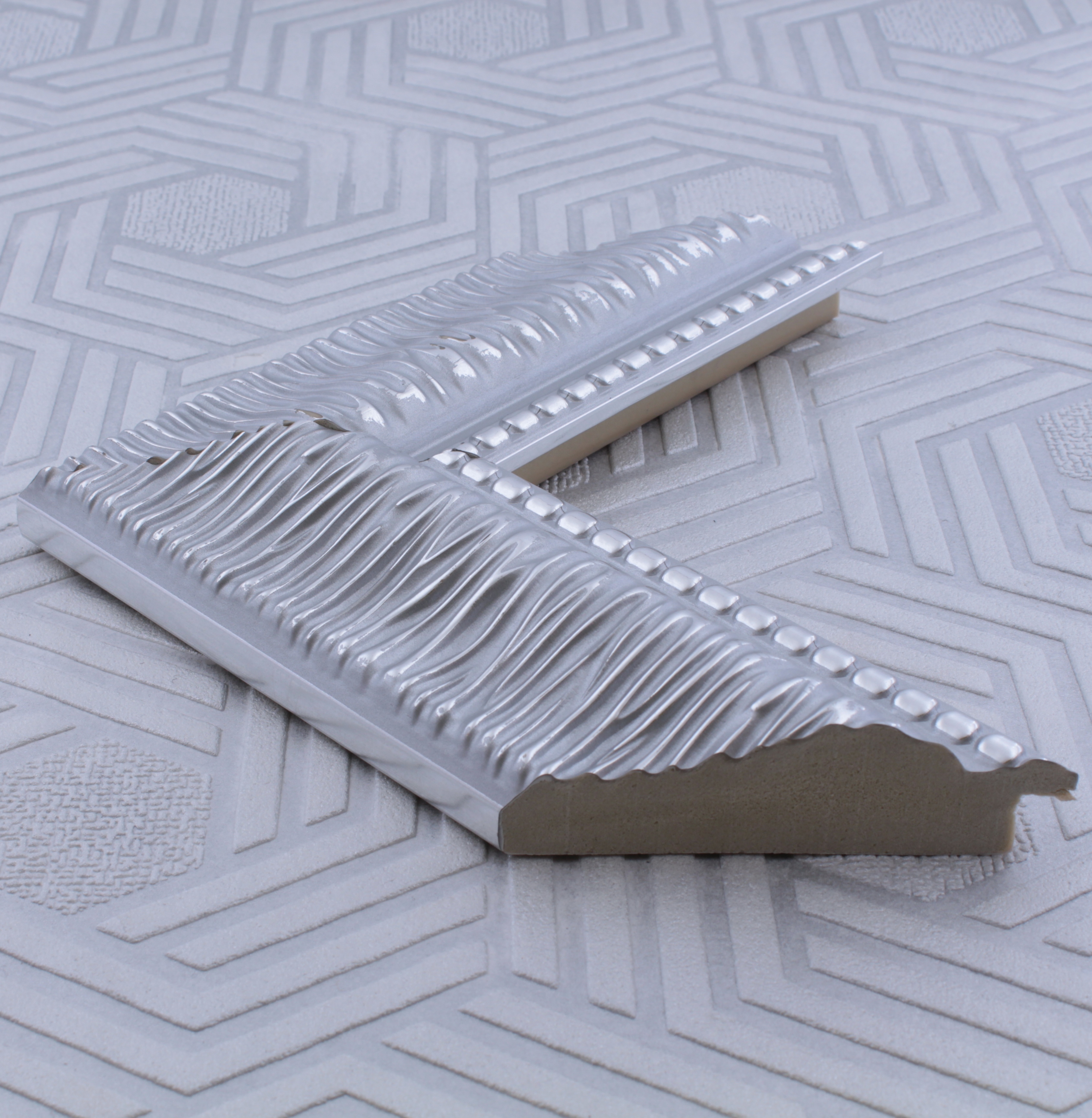 Зеркало "Эстер" серебро - фото 4