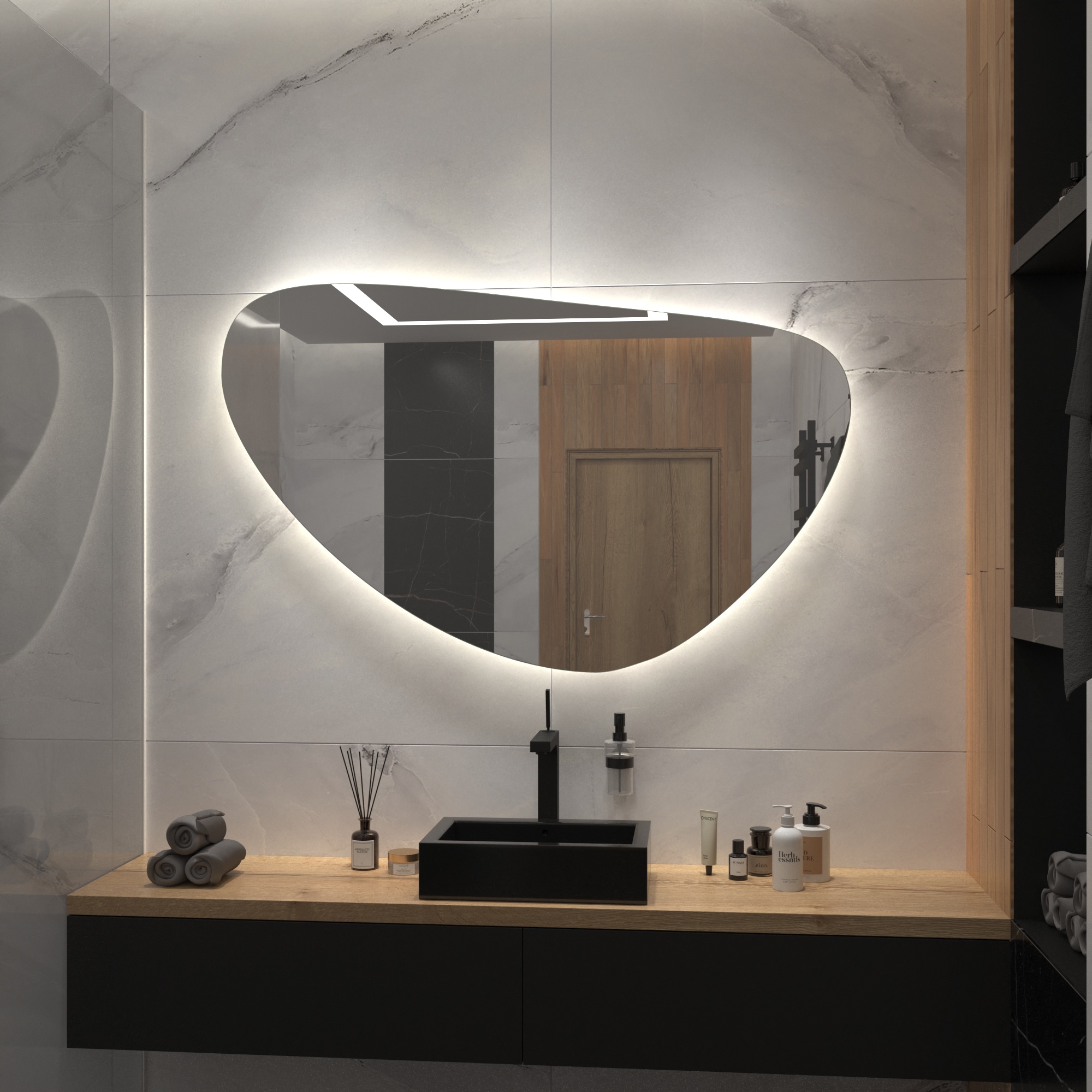 Зеркало с подсветкой Stone-27 - фото 3