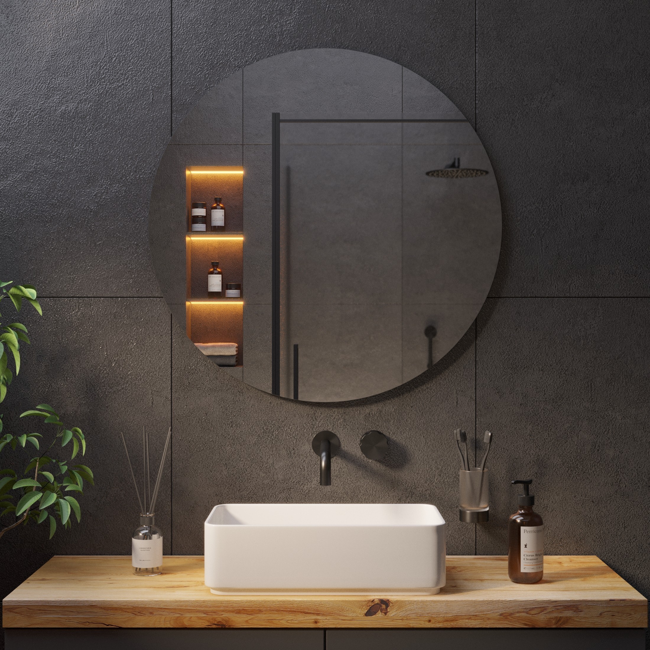 Круглое зеркало с подсветкой Ambilight - фото 4