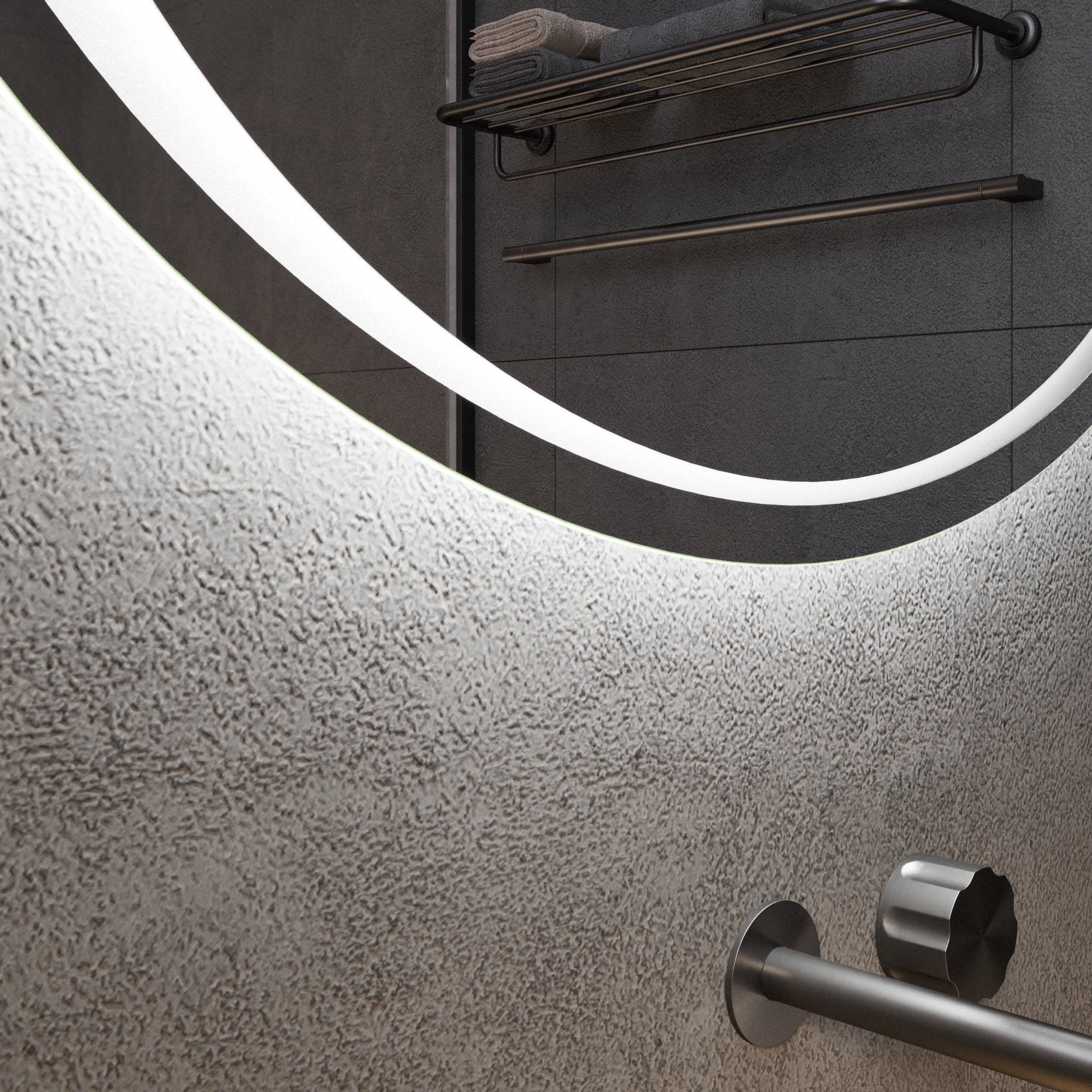 Овальное зеркало с подсветкой Oko - фото 2