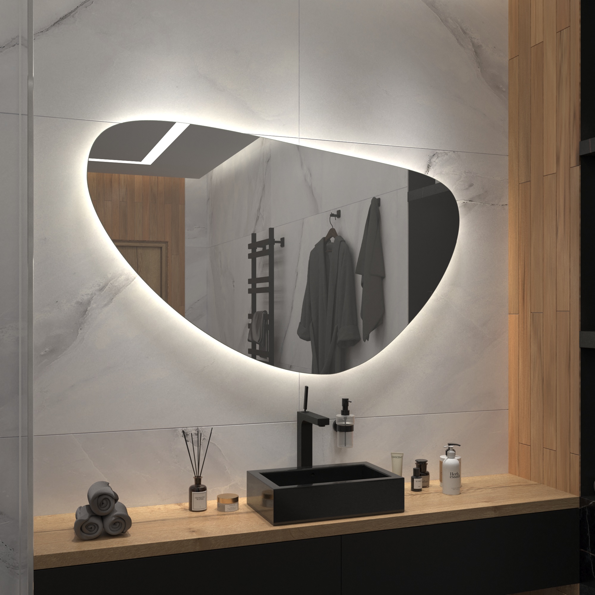 Зеркало с подсветкой Stone-27 - фото 5