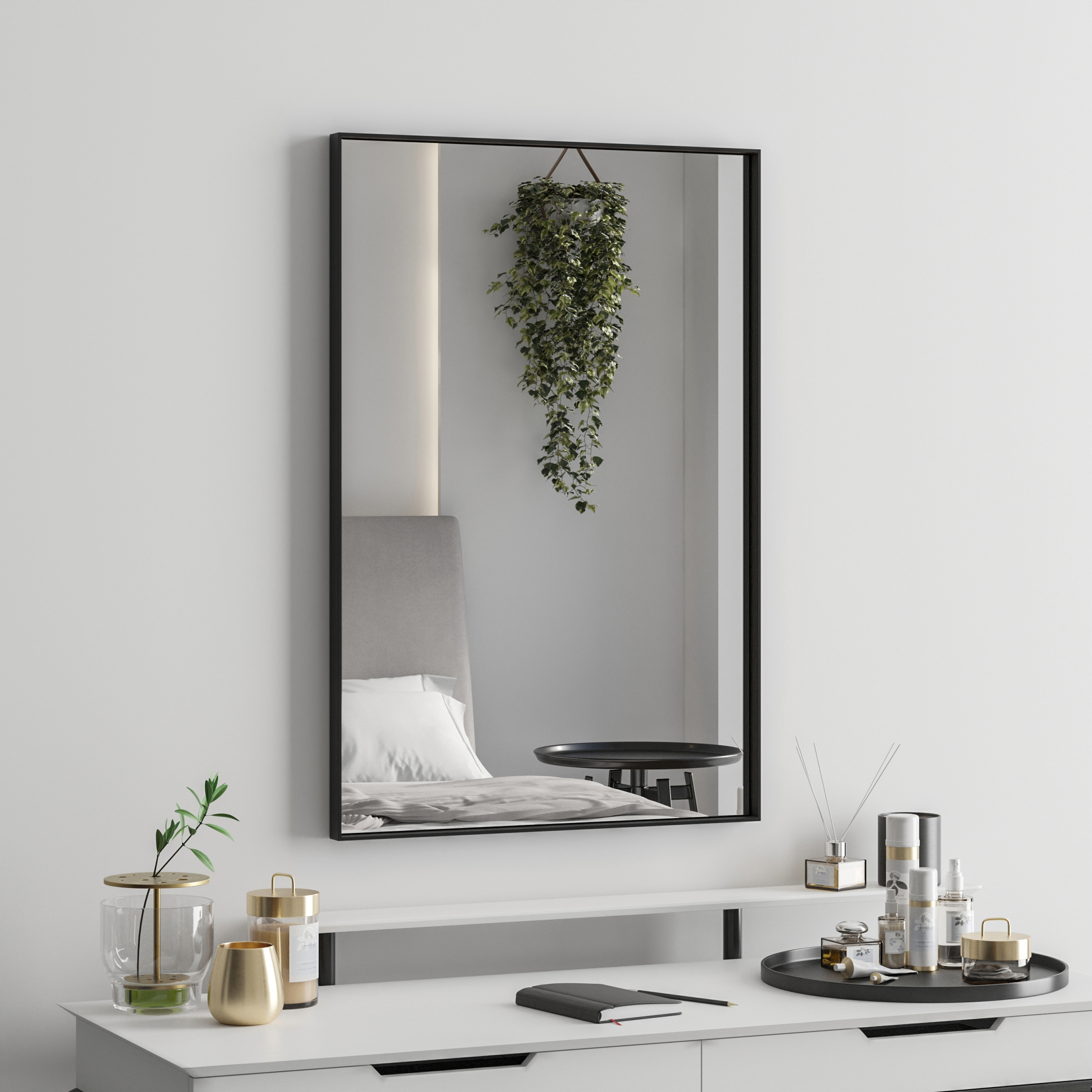 Зеркало капля Verte Drop черное