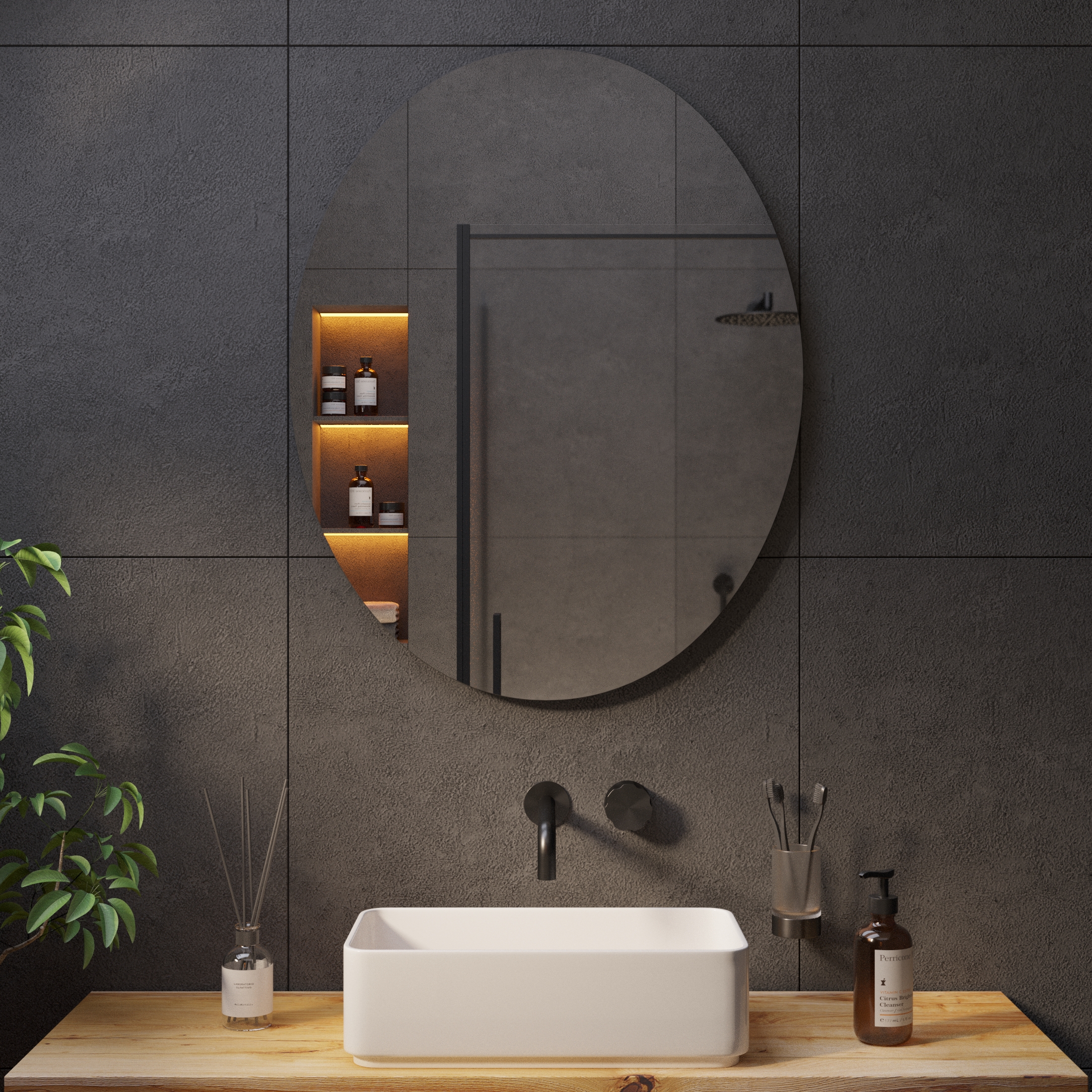 Овальное зеркало с подсветкой Ambilight - фото 6