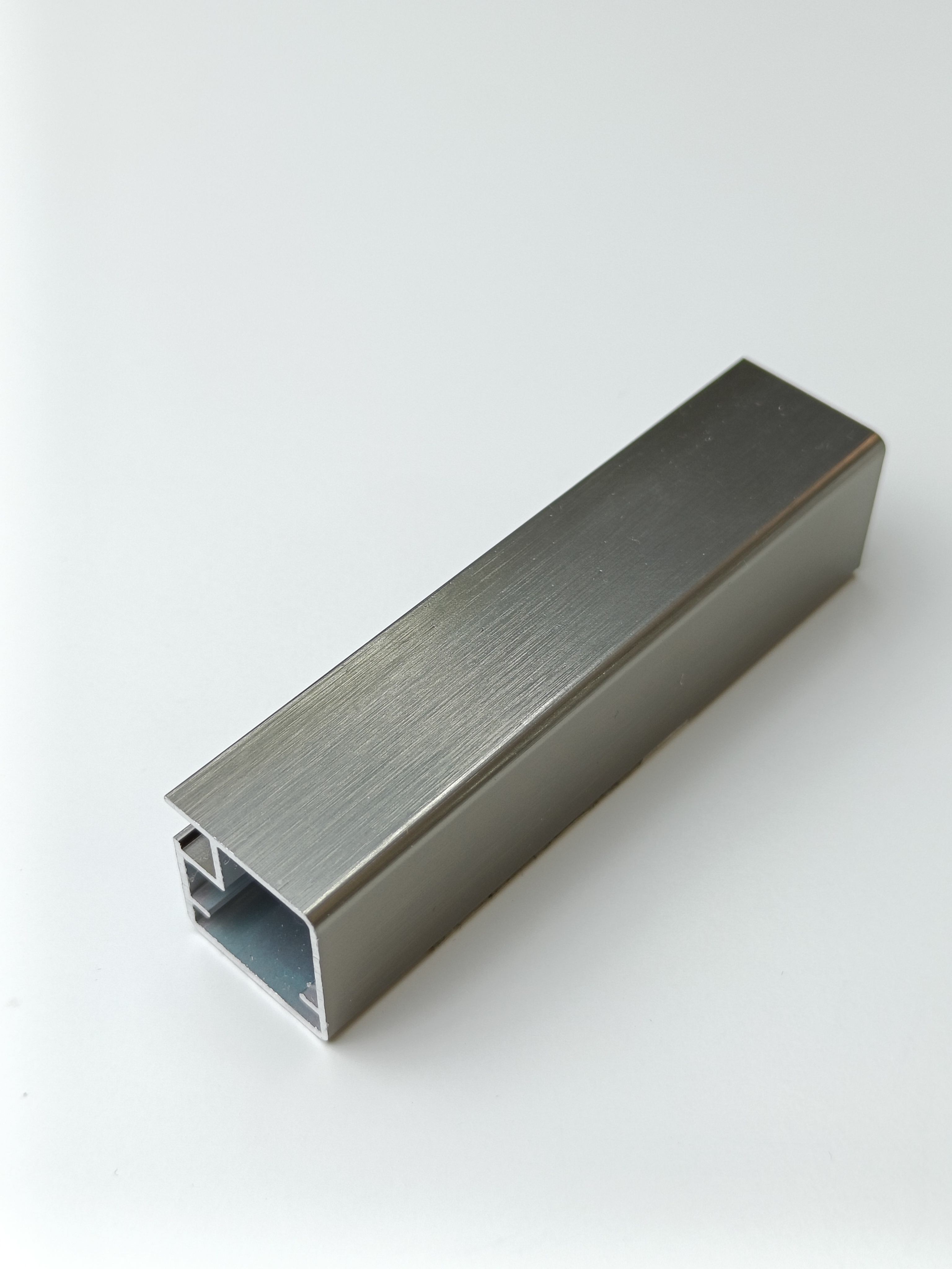 Зеркало в алюминиевой раме 05 Premium Нержавеющая сталь тёмная - фото 3