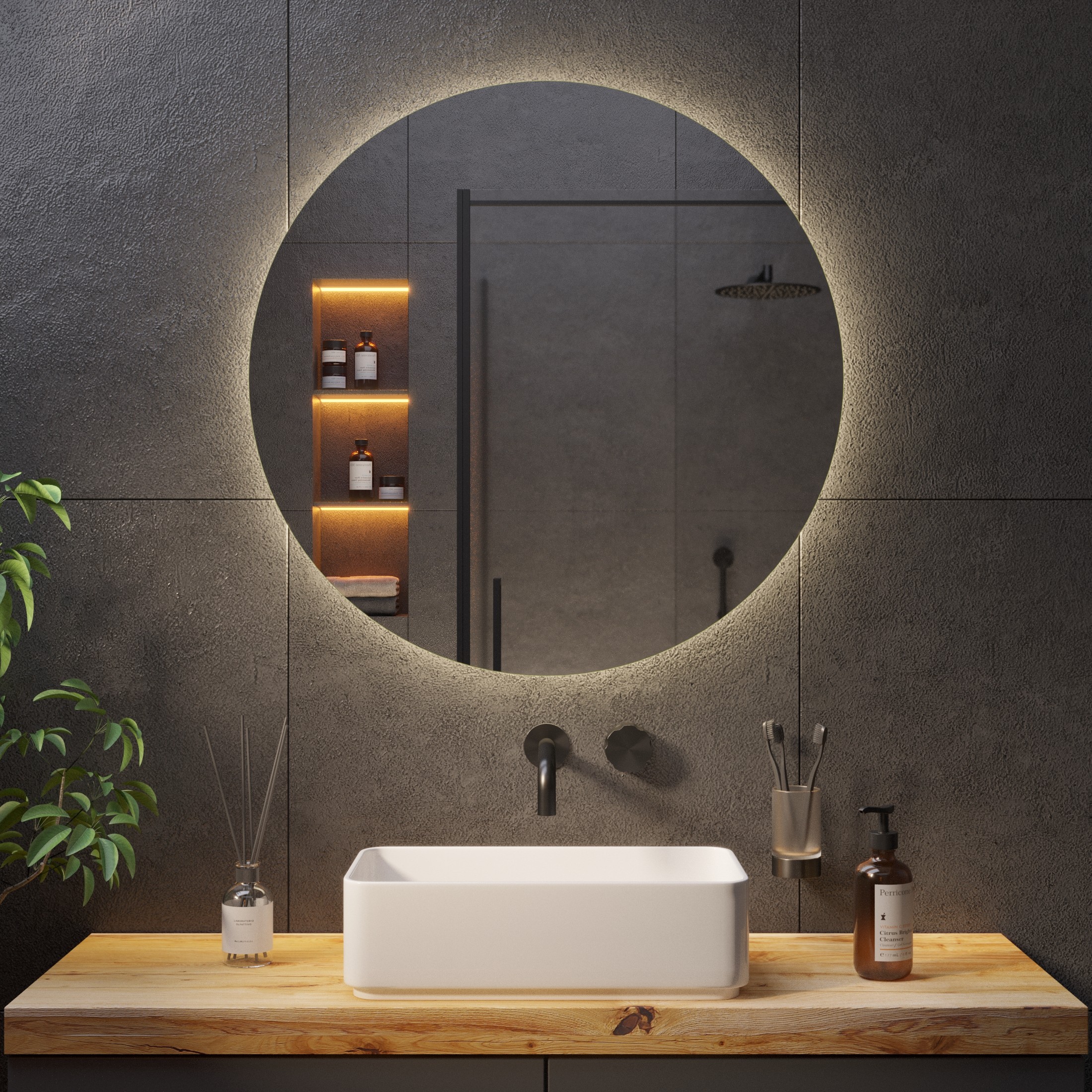 Круглое зеркало с подсветкой Ambilight - фото 5