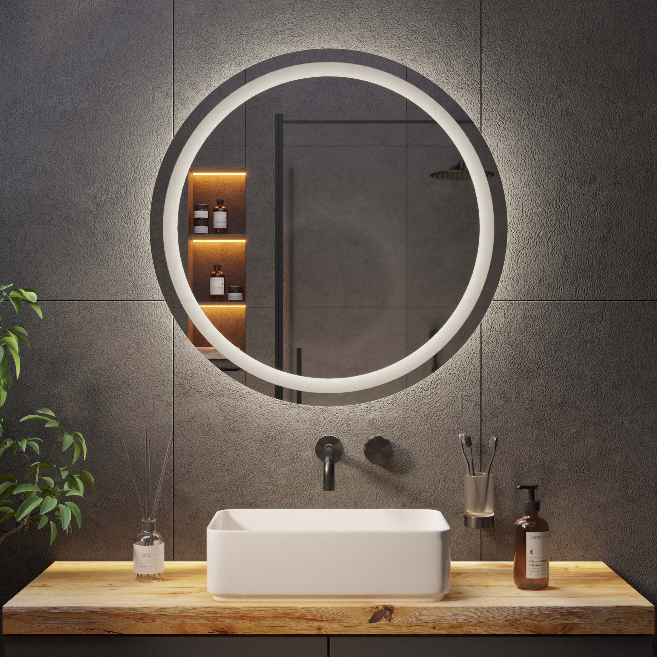 Круглое зеркало с подсветкой Ambilight 5 - фото 4