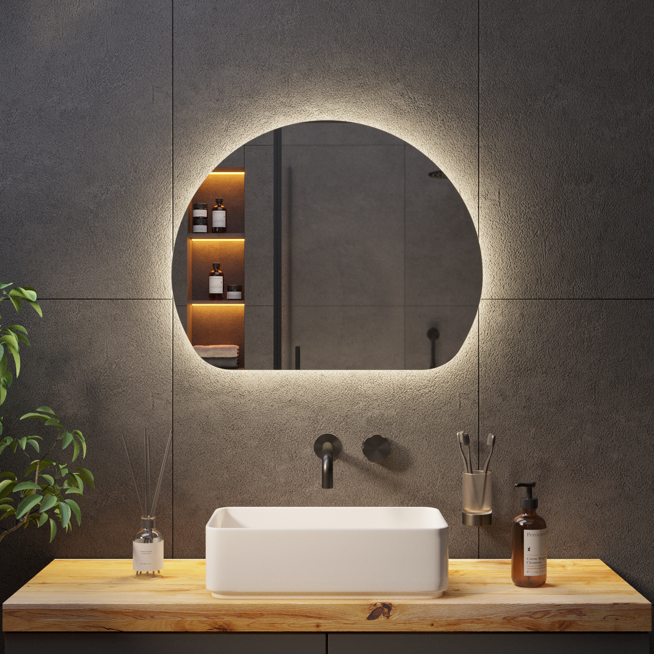 Зеркало с подсветкой Stone-8 - фото 5