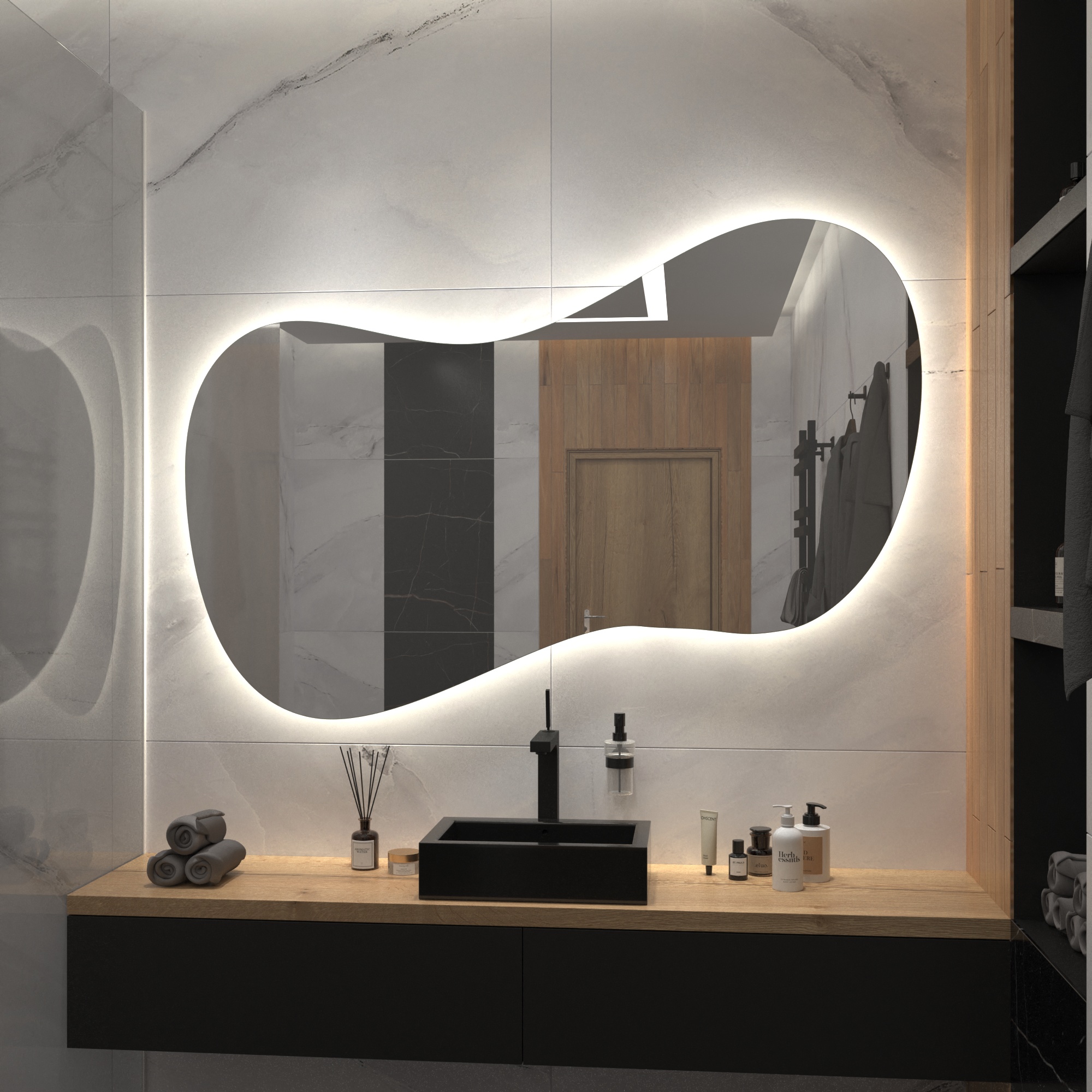 Зеркало с подсветкой Stone-26 - фото 3