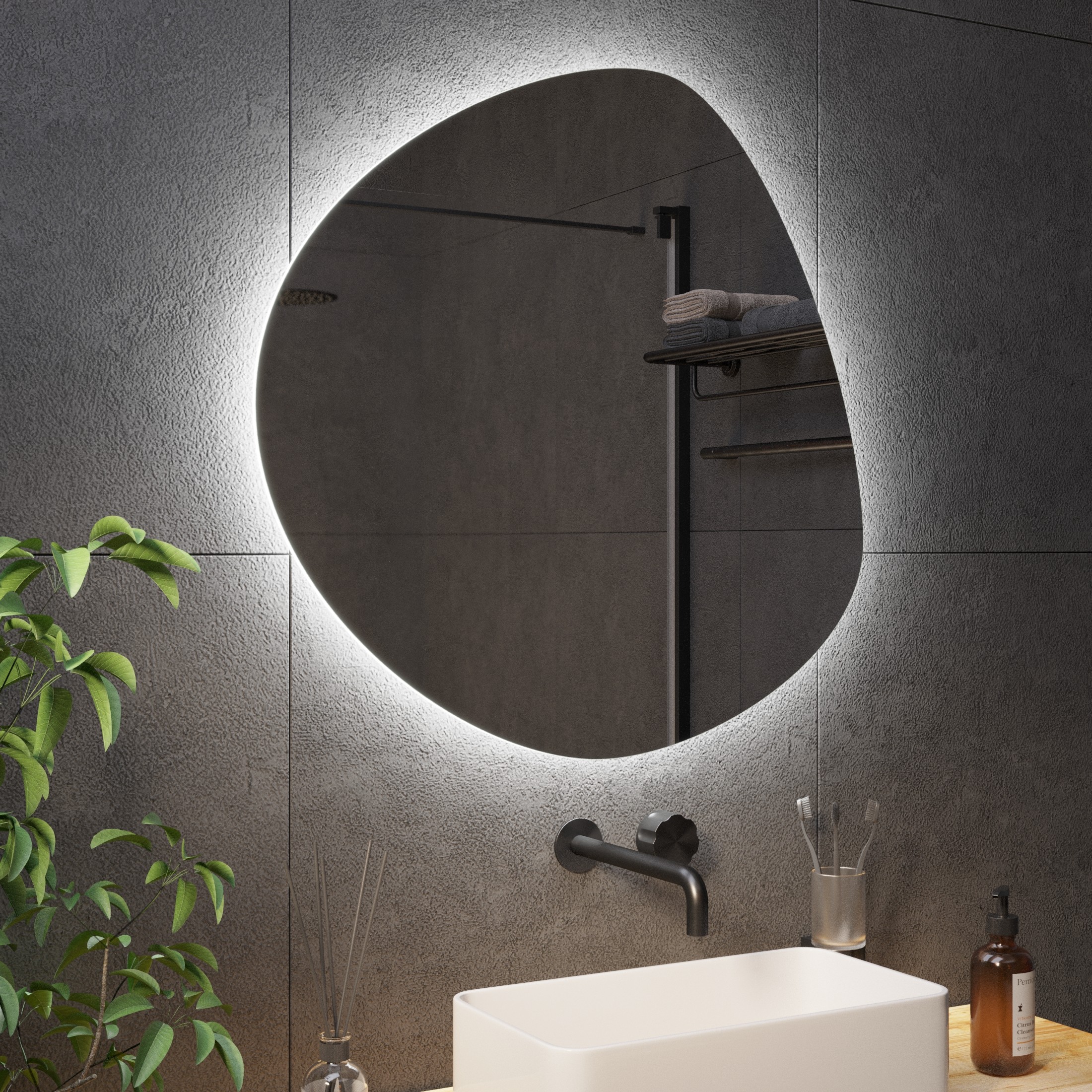 Зеркало с подсветкой Stone-10 - фото 3