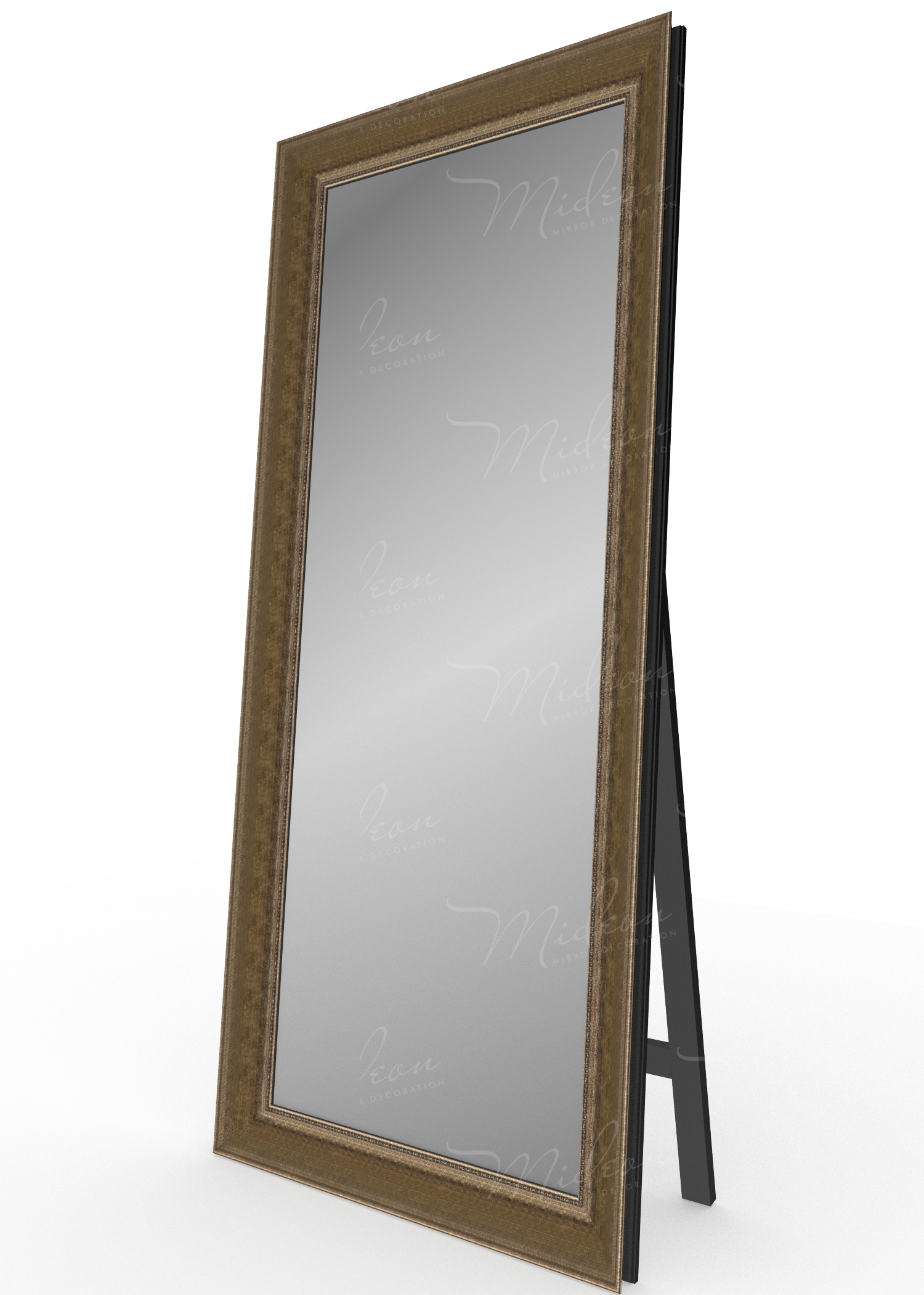 Напольное зеркало "Бартоло" состаренное золото