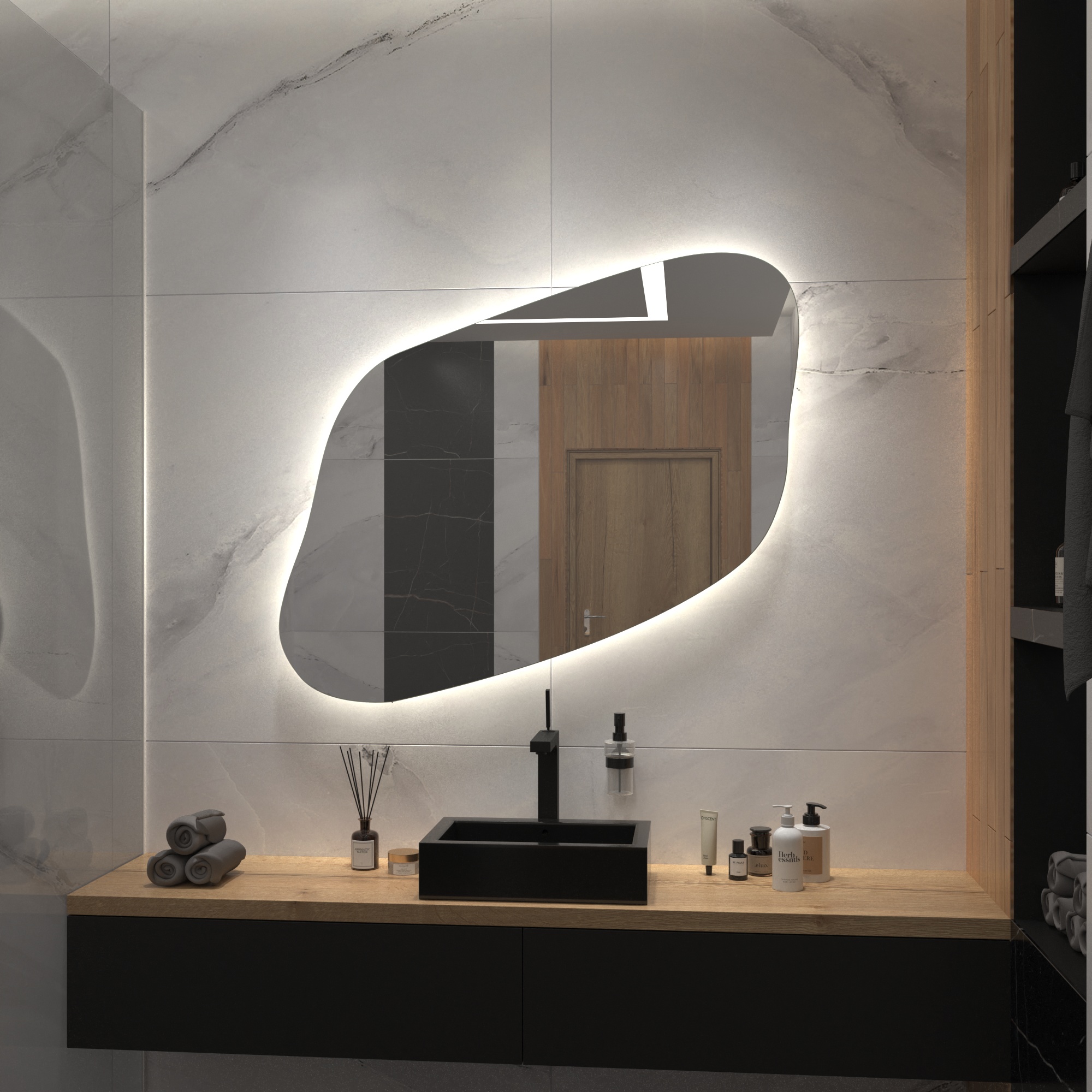 Зеркало с подсветкой Stone-24 - фото 3