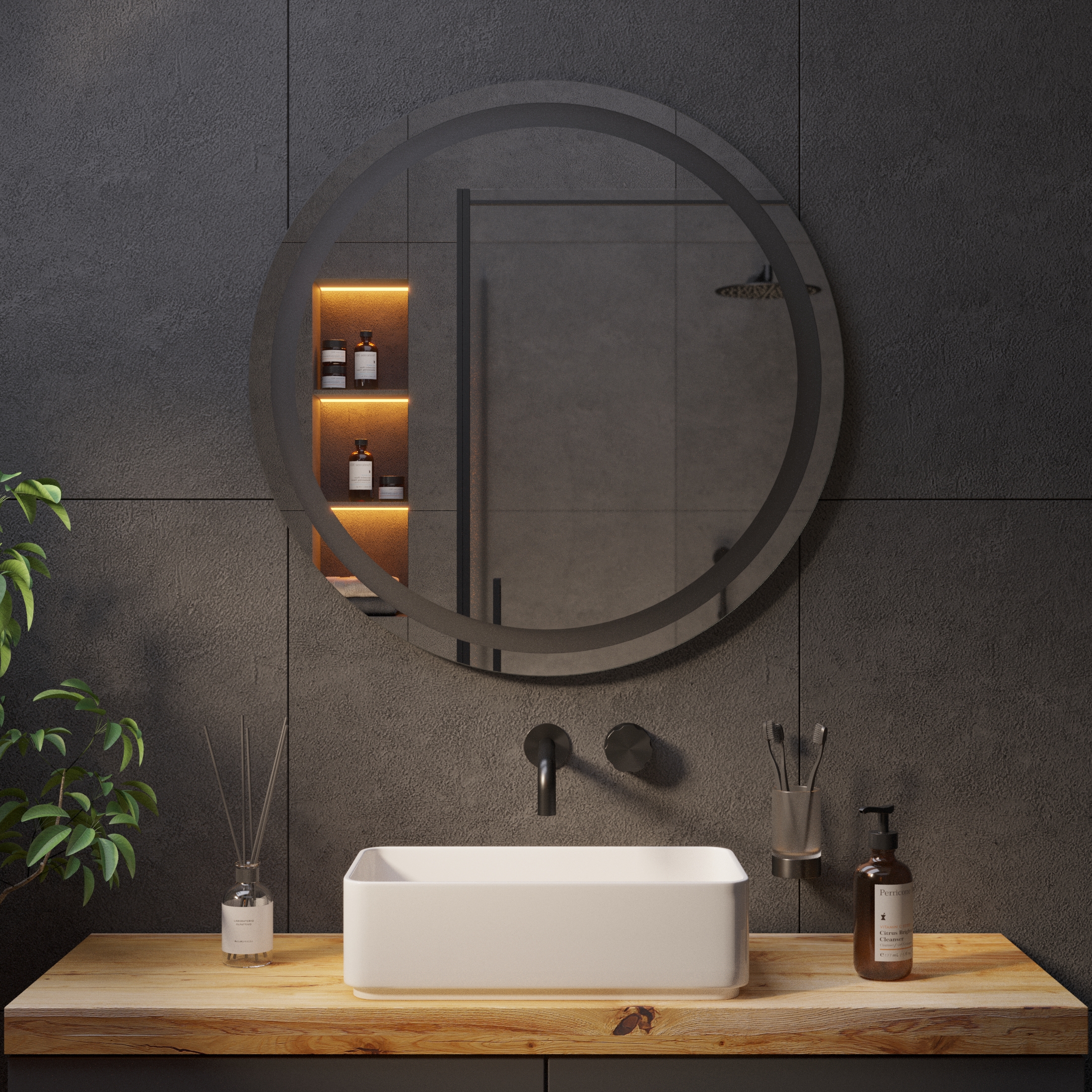 Круглое зеркало с подсветкой Ambilight 5 - фото 6