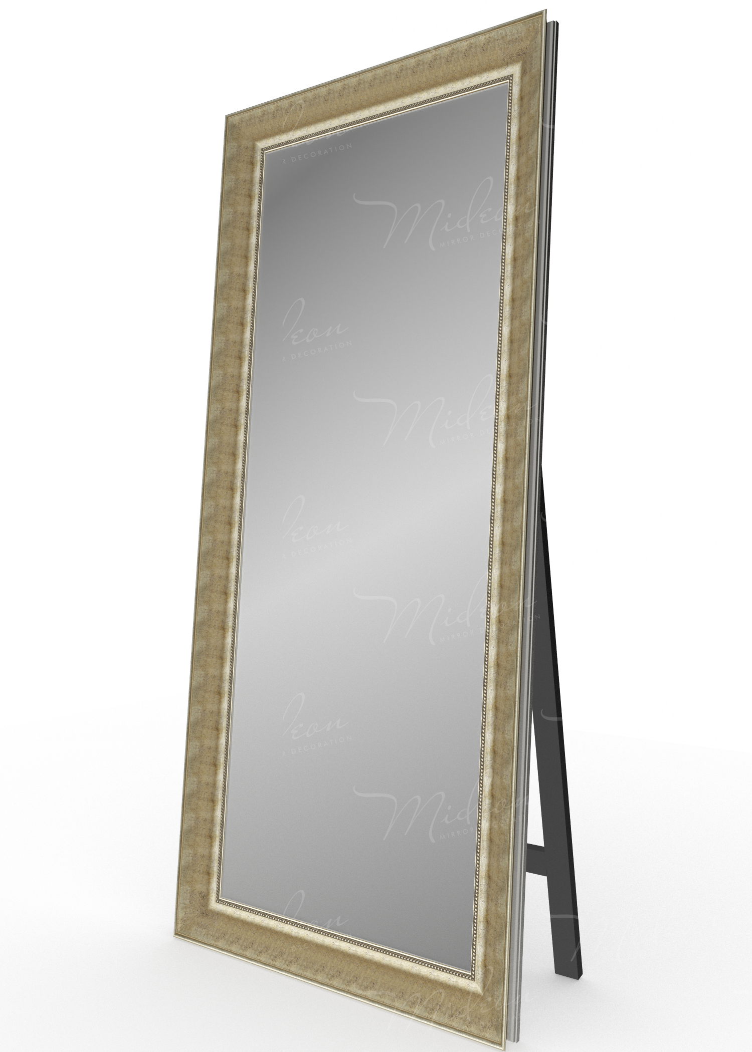 Напольное зеркало "Бартоло теплое золото"
