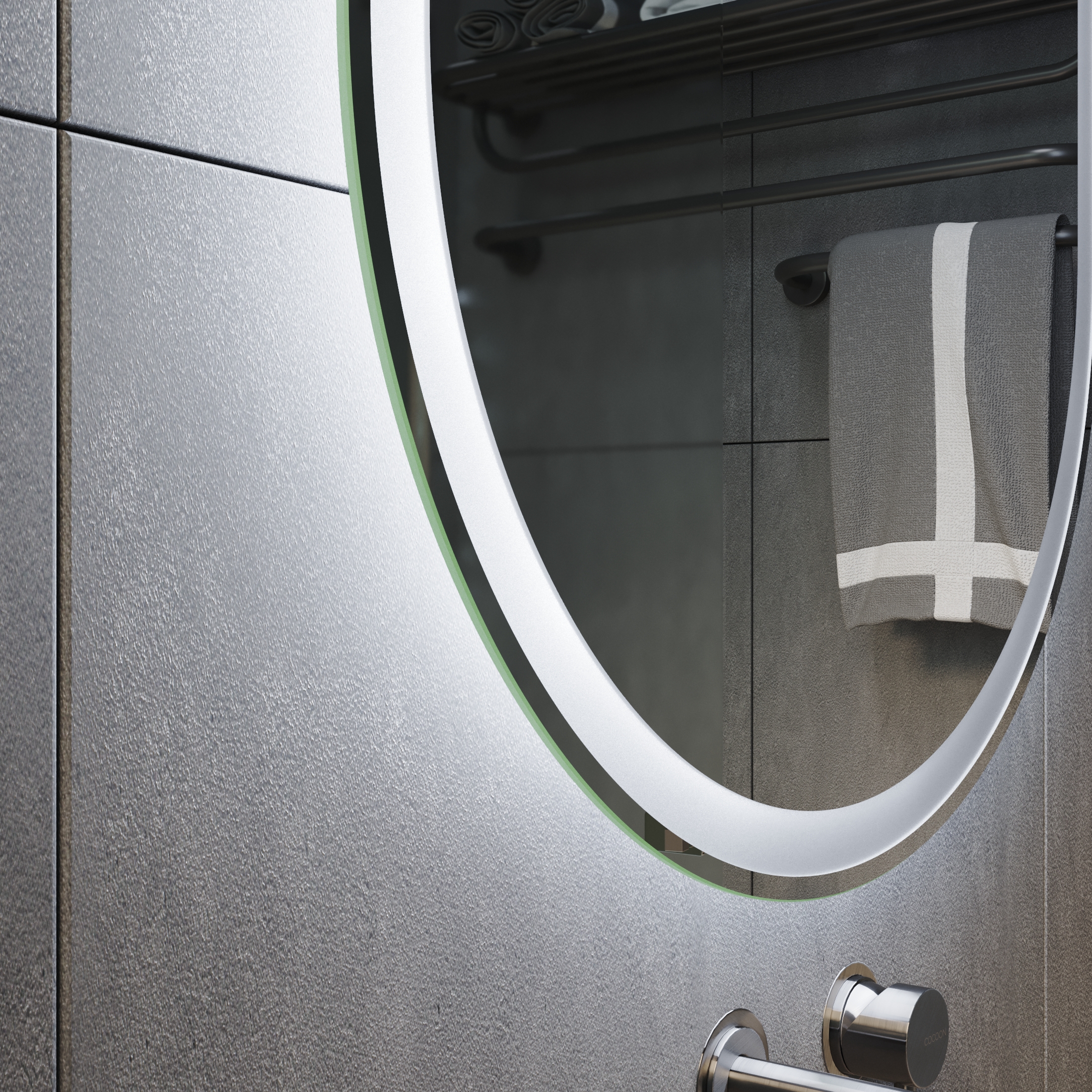 Зеркало с подсветкой Ellipse Line Ambilight - фото 2