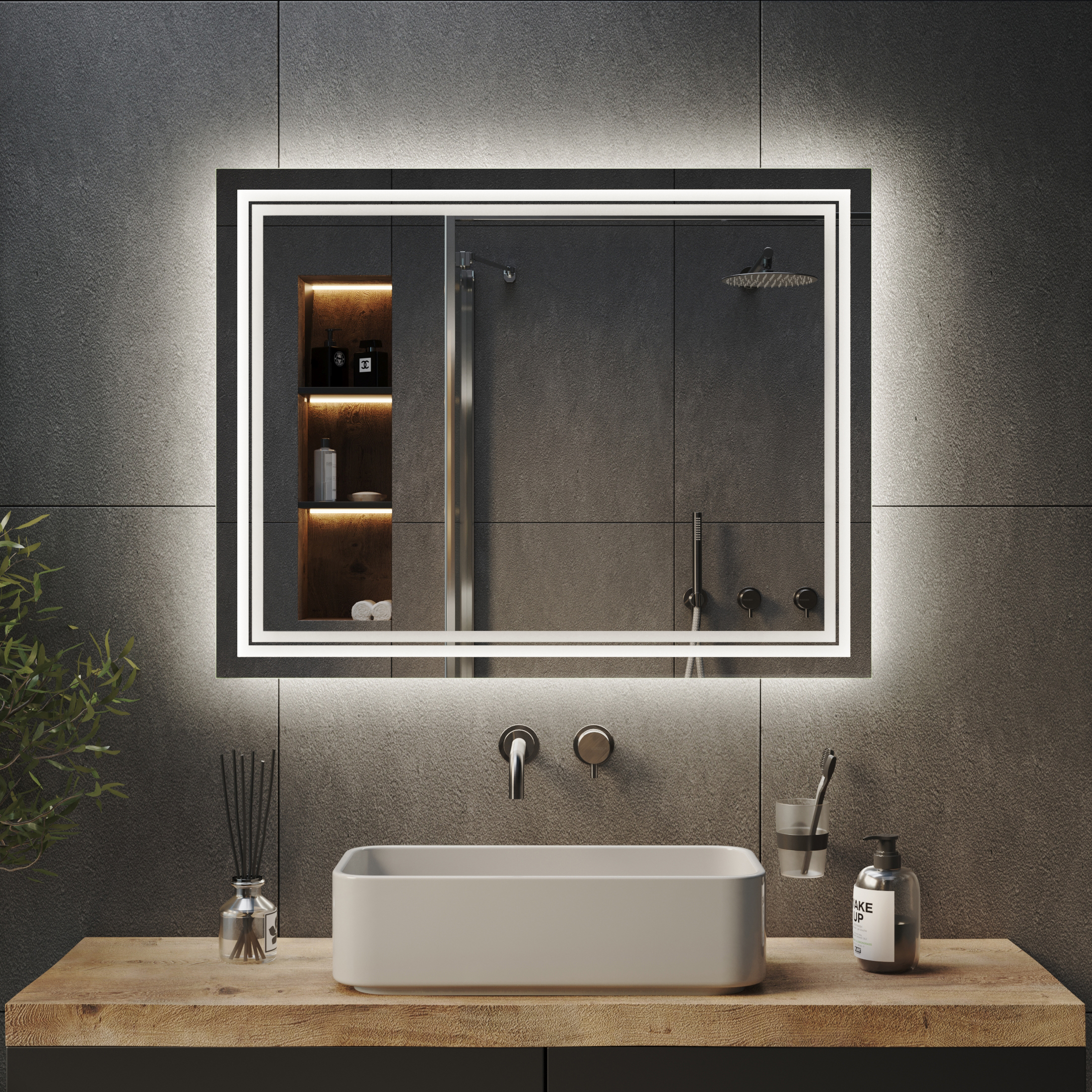 Зеркало с подсветкой TwinLine Ambilight - фото 4