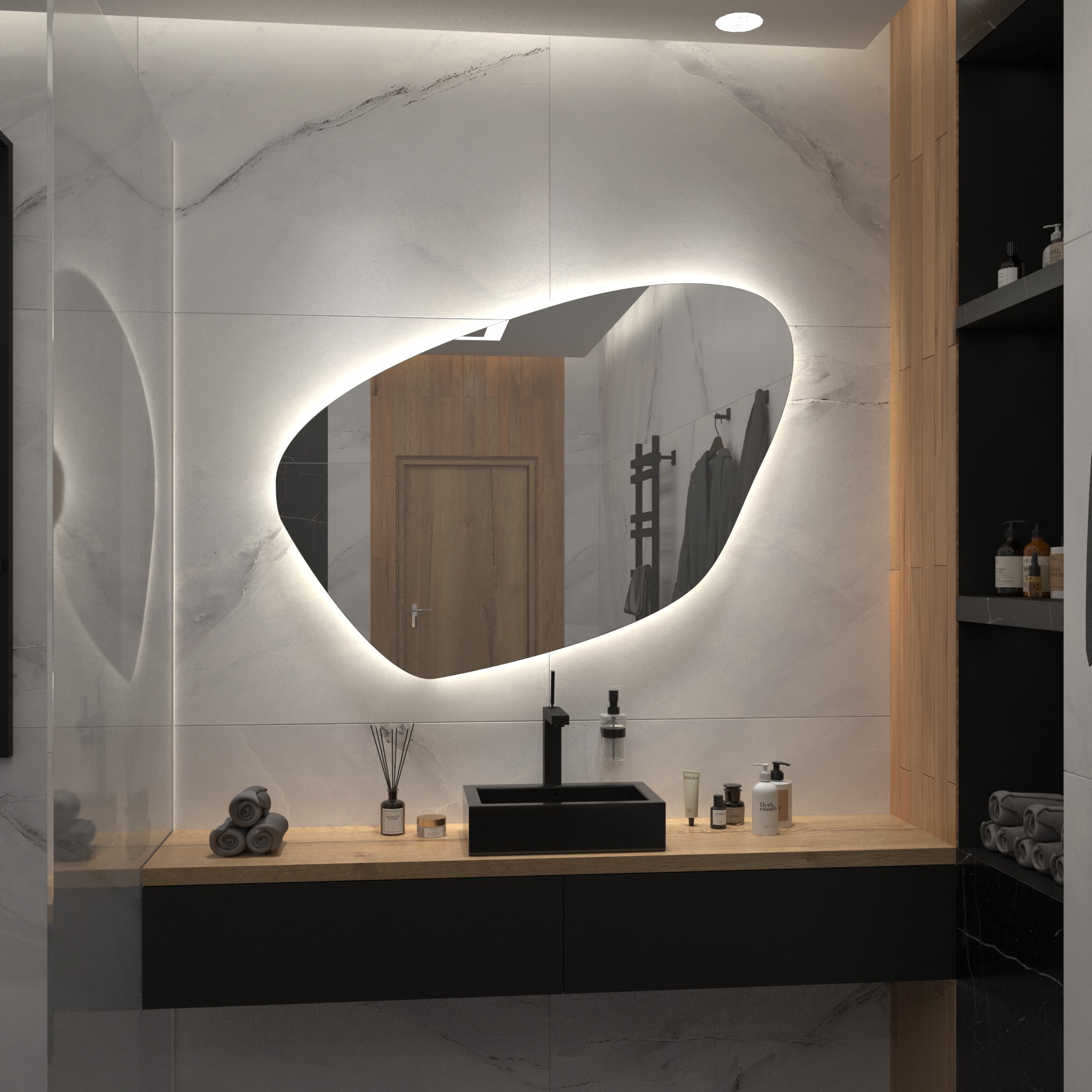 Зеркало с подсветкой Stone-25 - фото 4