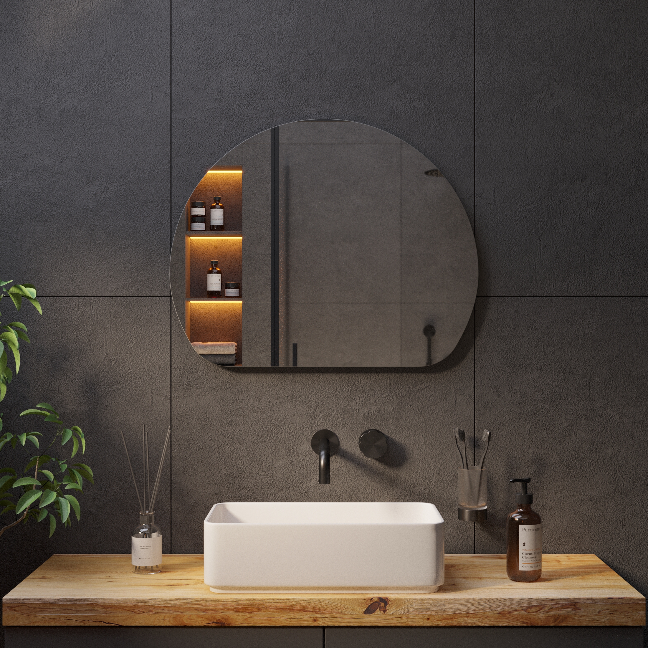 Зеркало с подсветкой Stone-8 - фото 6