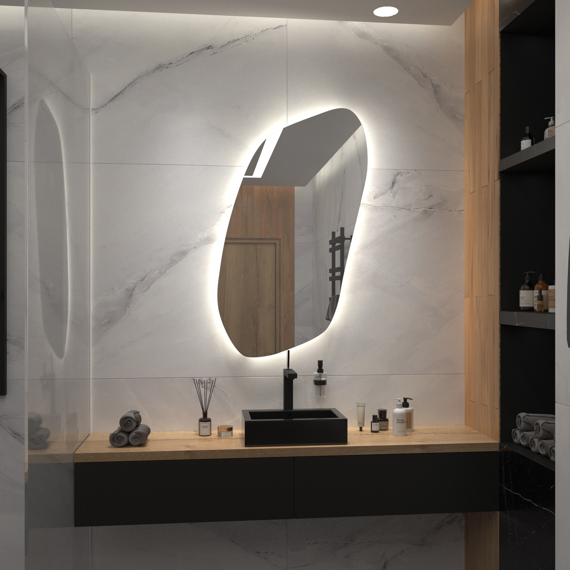 Зеркало с подсветкой Stone-21 - фото 4