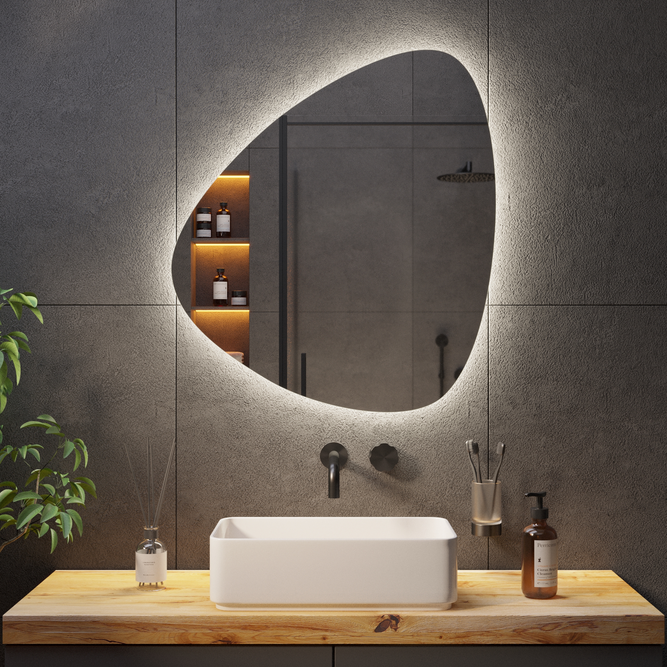 Зеркало с подсветкой Stone-7 - фото 4