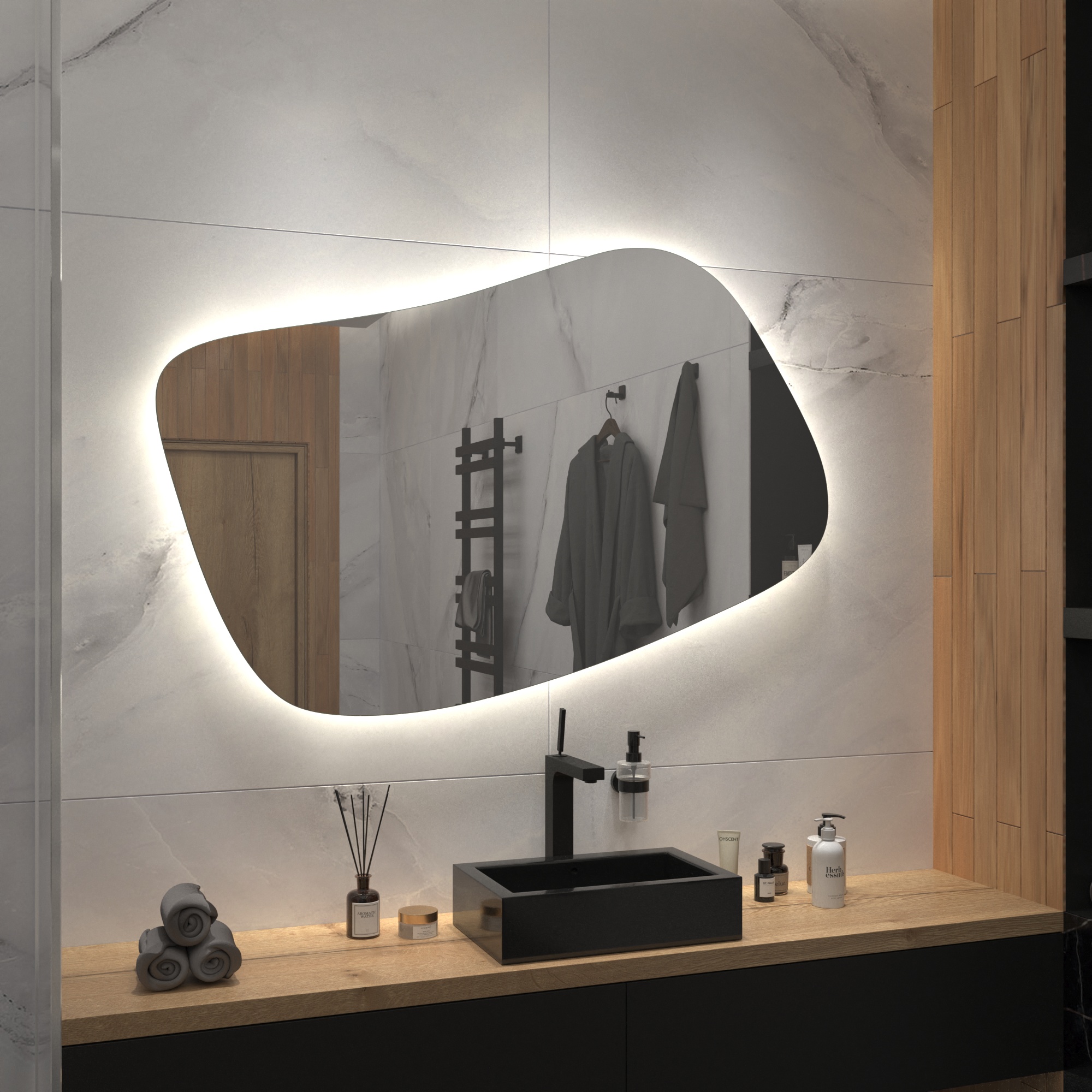 Зеркало с подсветкой Stone-23 - фото 5