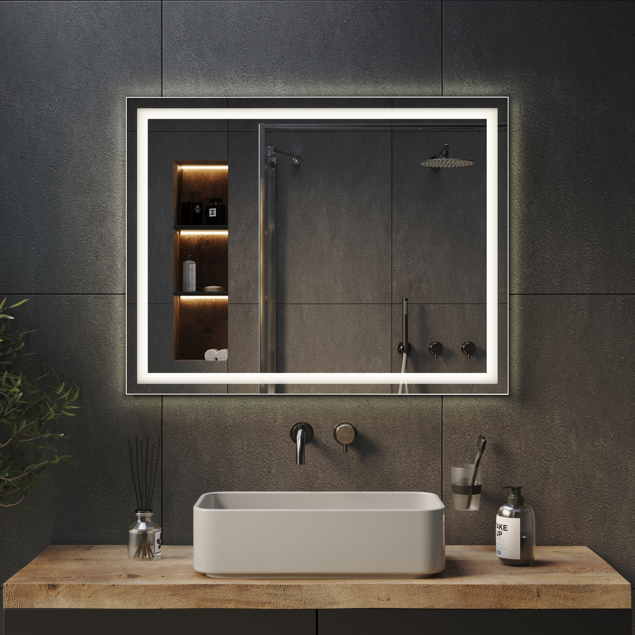 Зеркало с подсветкой Mideon - фото 4