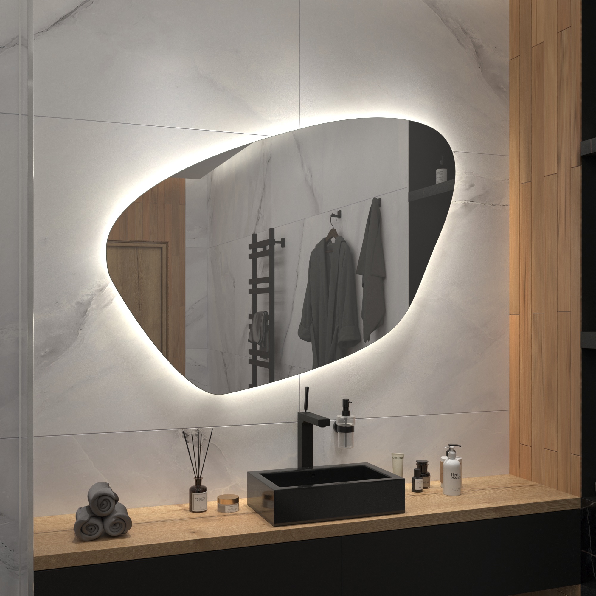 Зеркало с подсветкой Stone-25 - фото 5