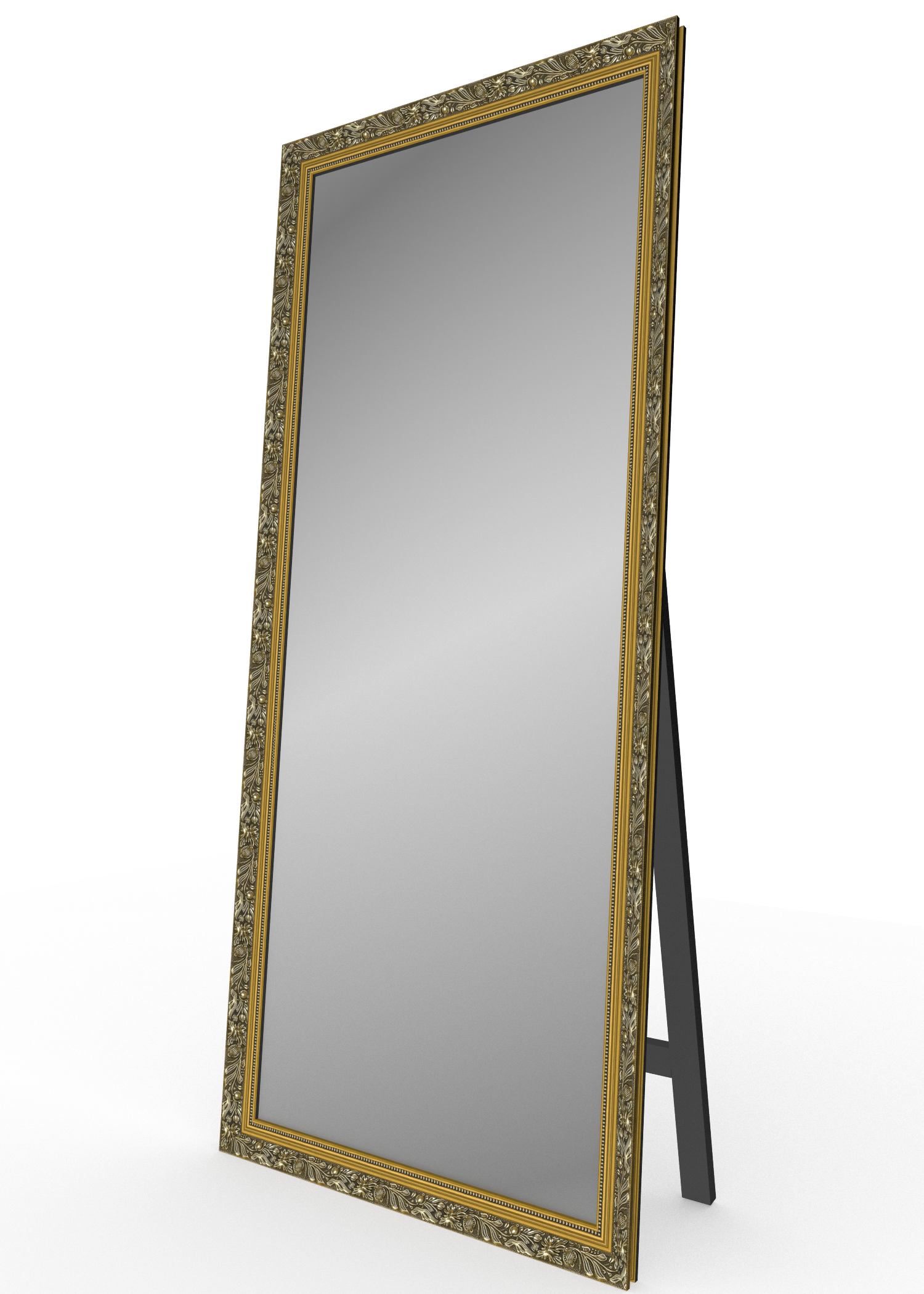 Зеркало напольное «Аннет» серое золото