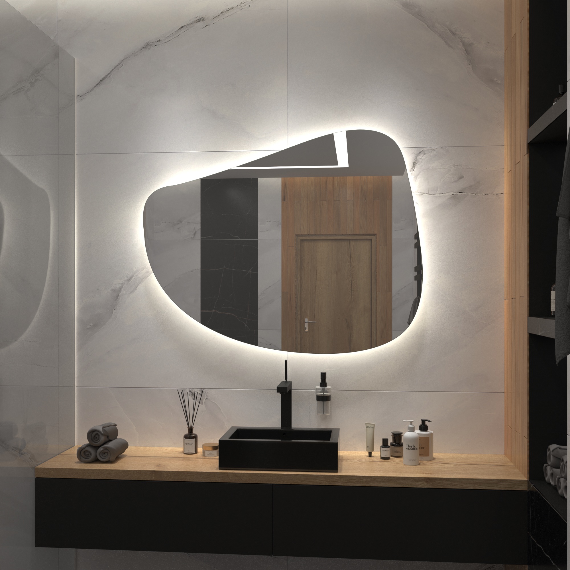 Зеркало с подсветкой Stone-22 - фото 3