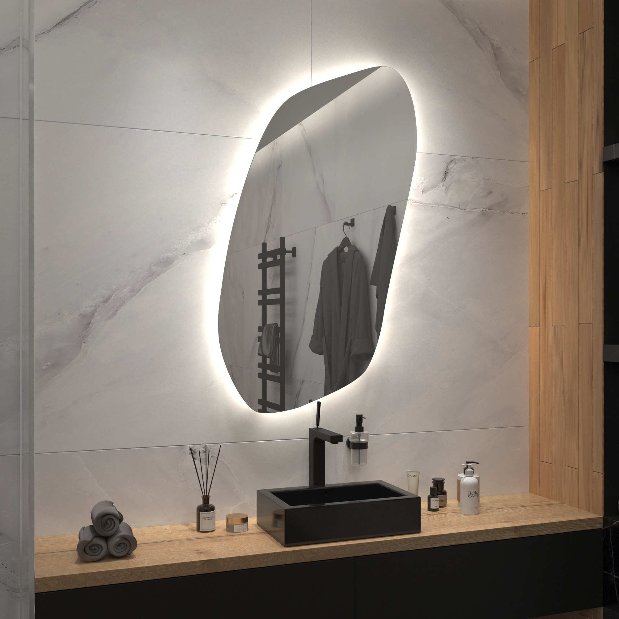 Зеркало с подсветкой Stone-21 - фото 5