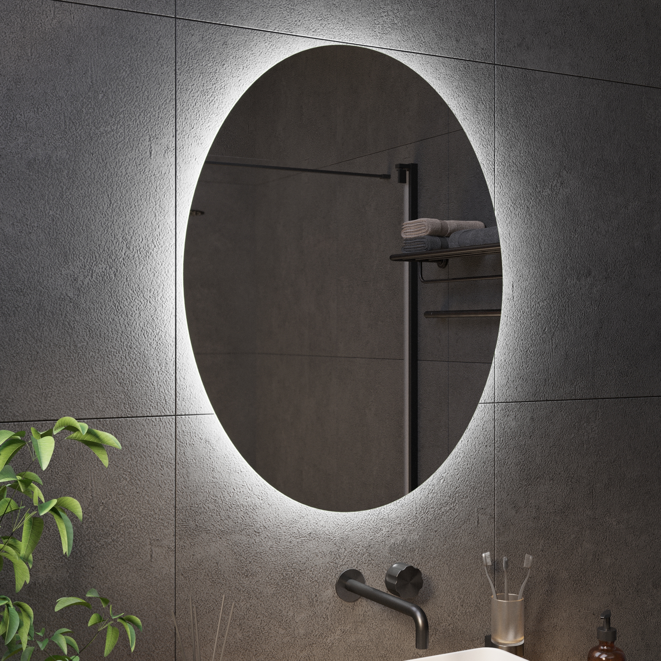 Овальное зеркало с подсветкой Ambilight - фото 3