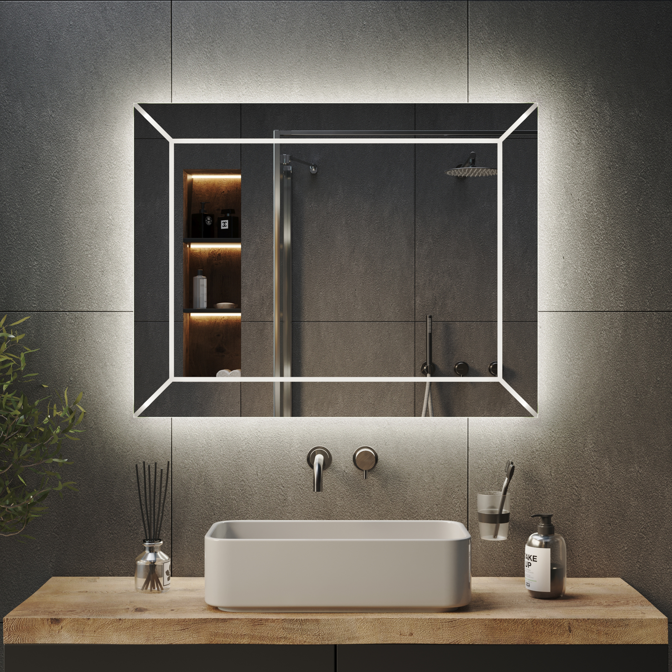 Зеркало с подсветкой Diamond Ambilight - фото 4