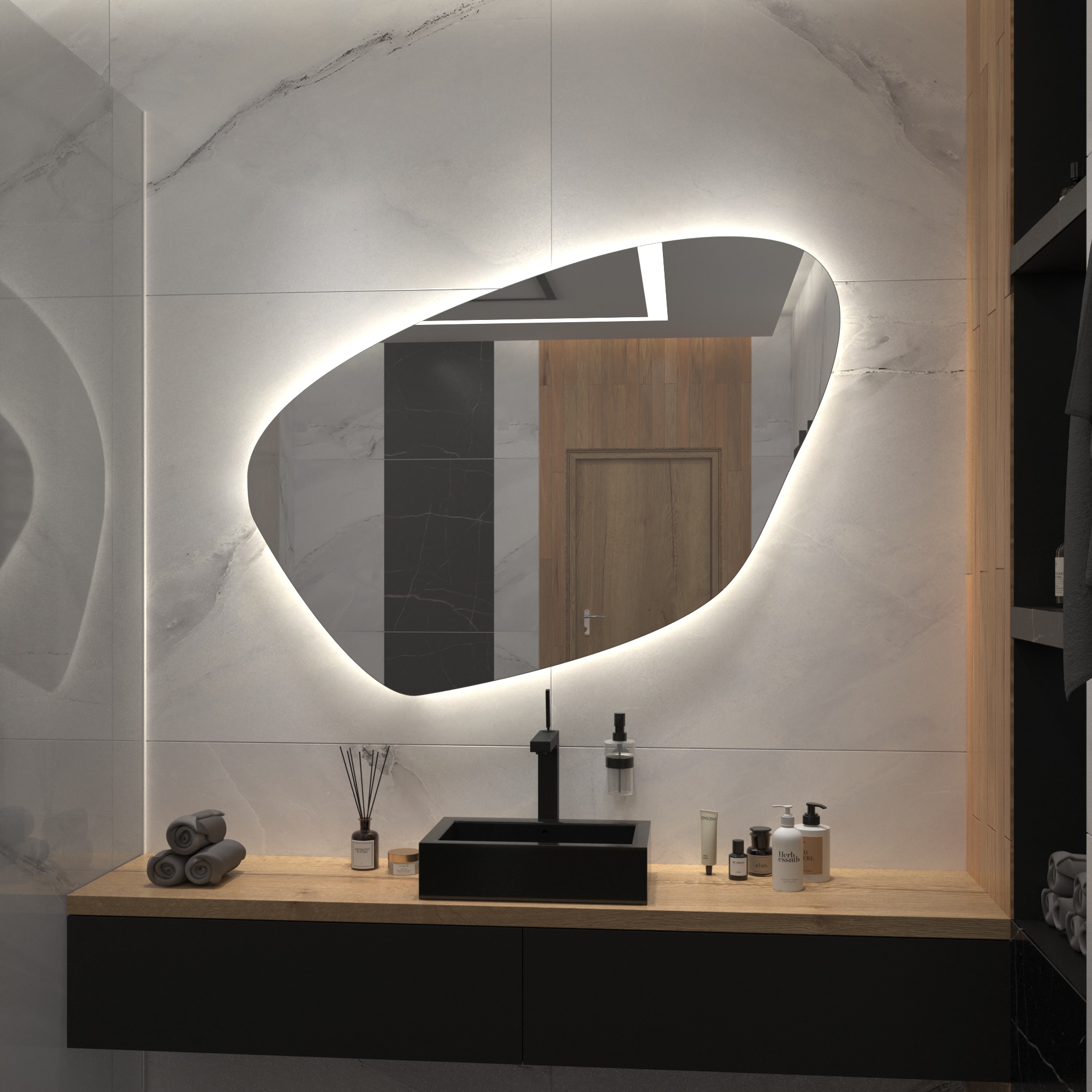 Зеркало с подсветкой Stone-25 - фото 3