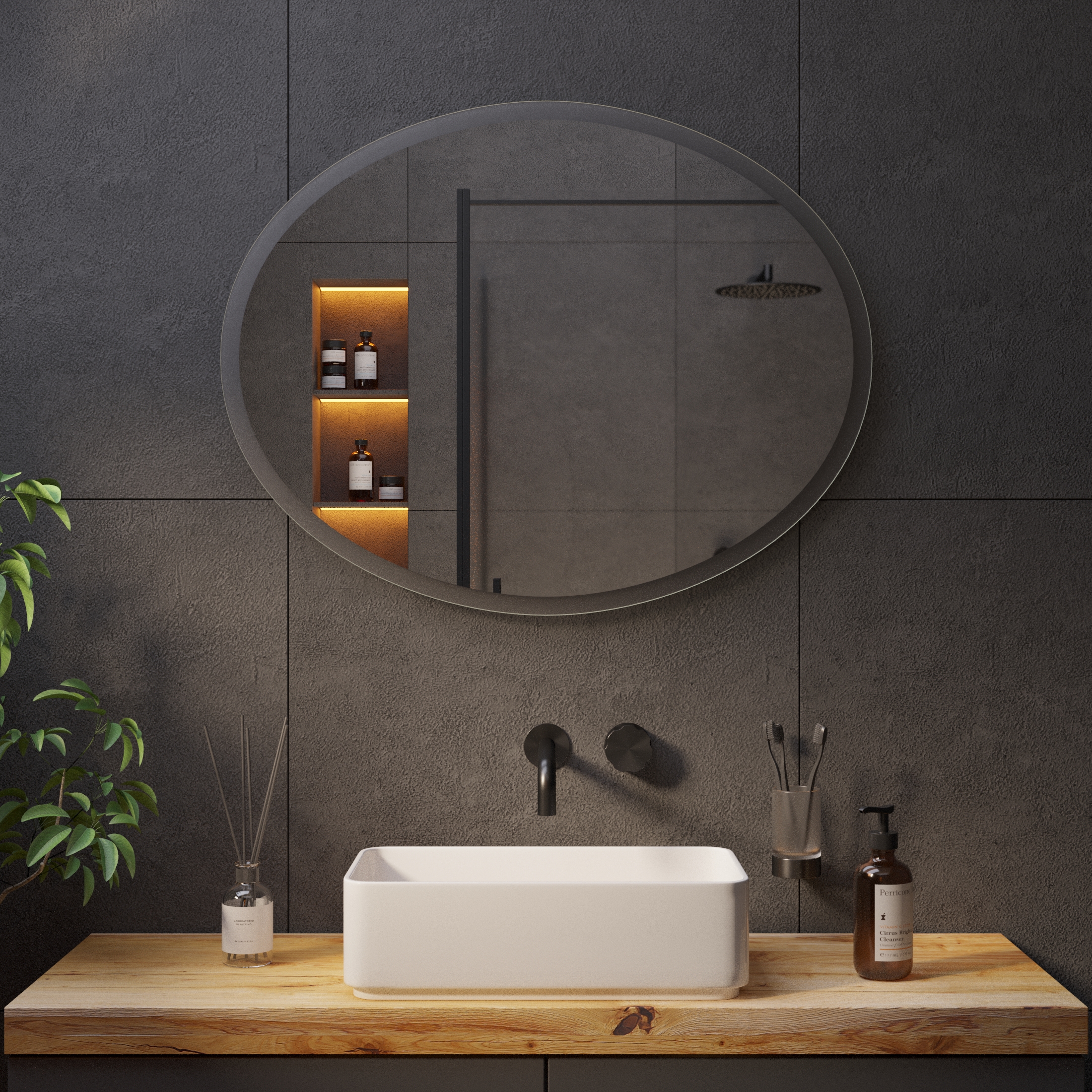 Овальное зеркало с подсветкой Ambilight 2 - фото 6