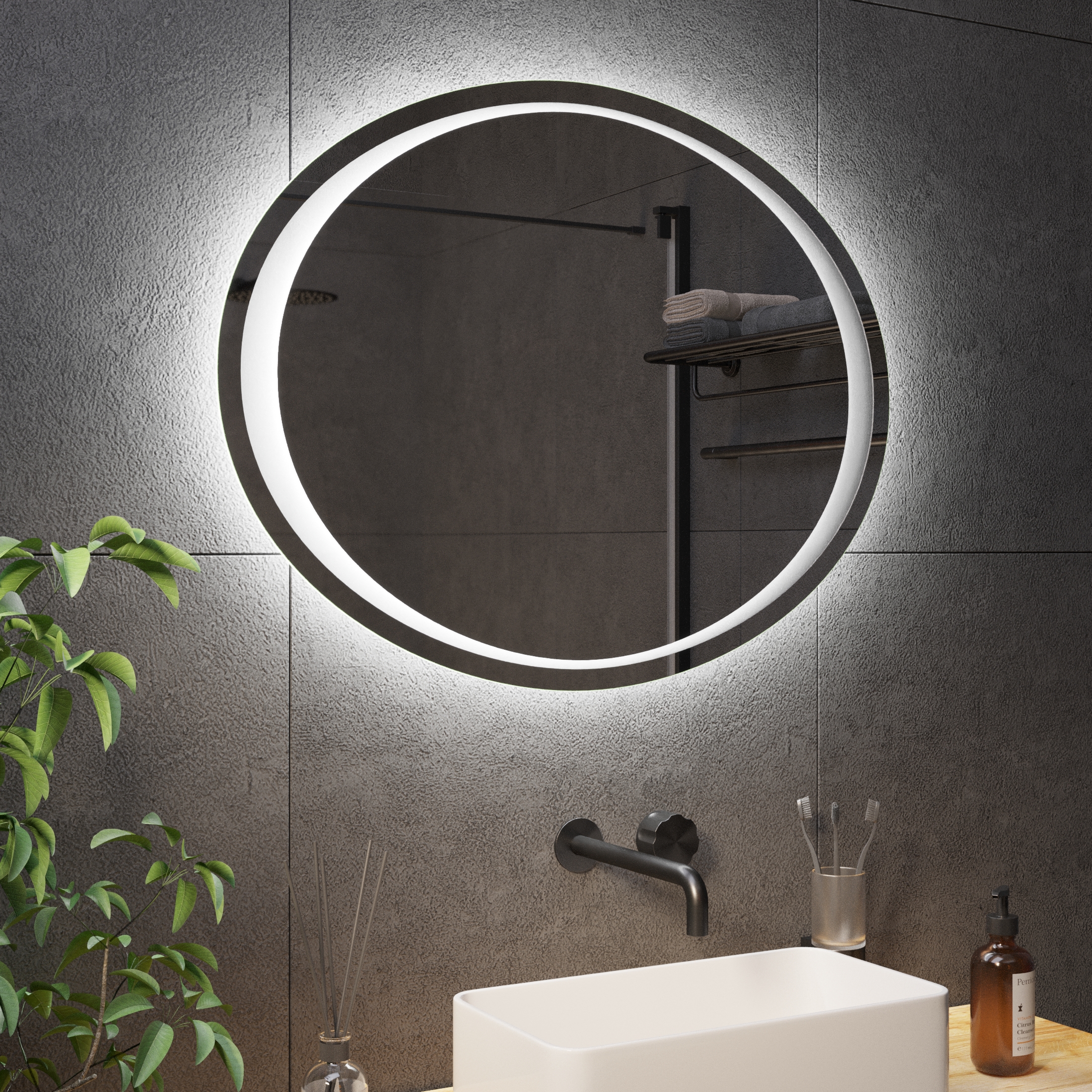 Овальное зеркало с подсветкой Oko - фото 3