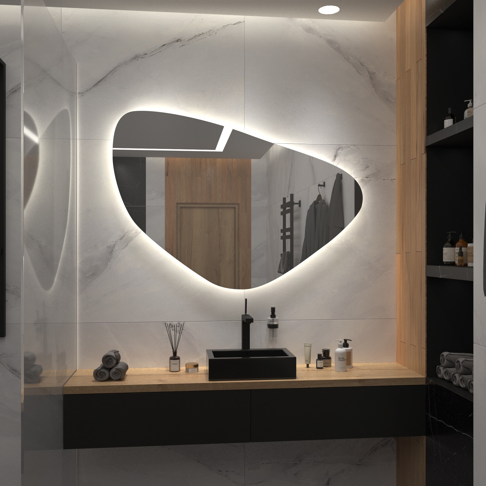 Зеркало с подсветкой Stone-20 - фото 4