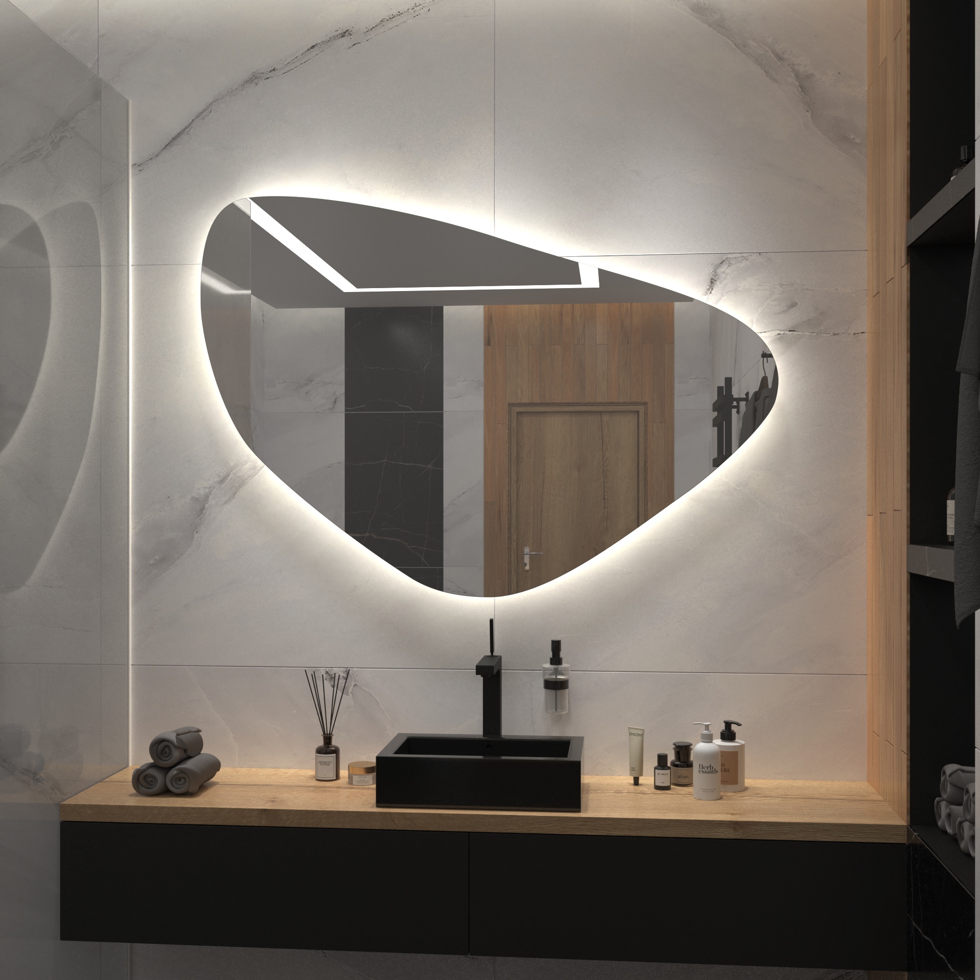 Зеркало с подсветкой Stone-20 - фото 3