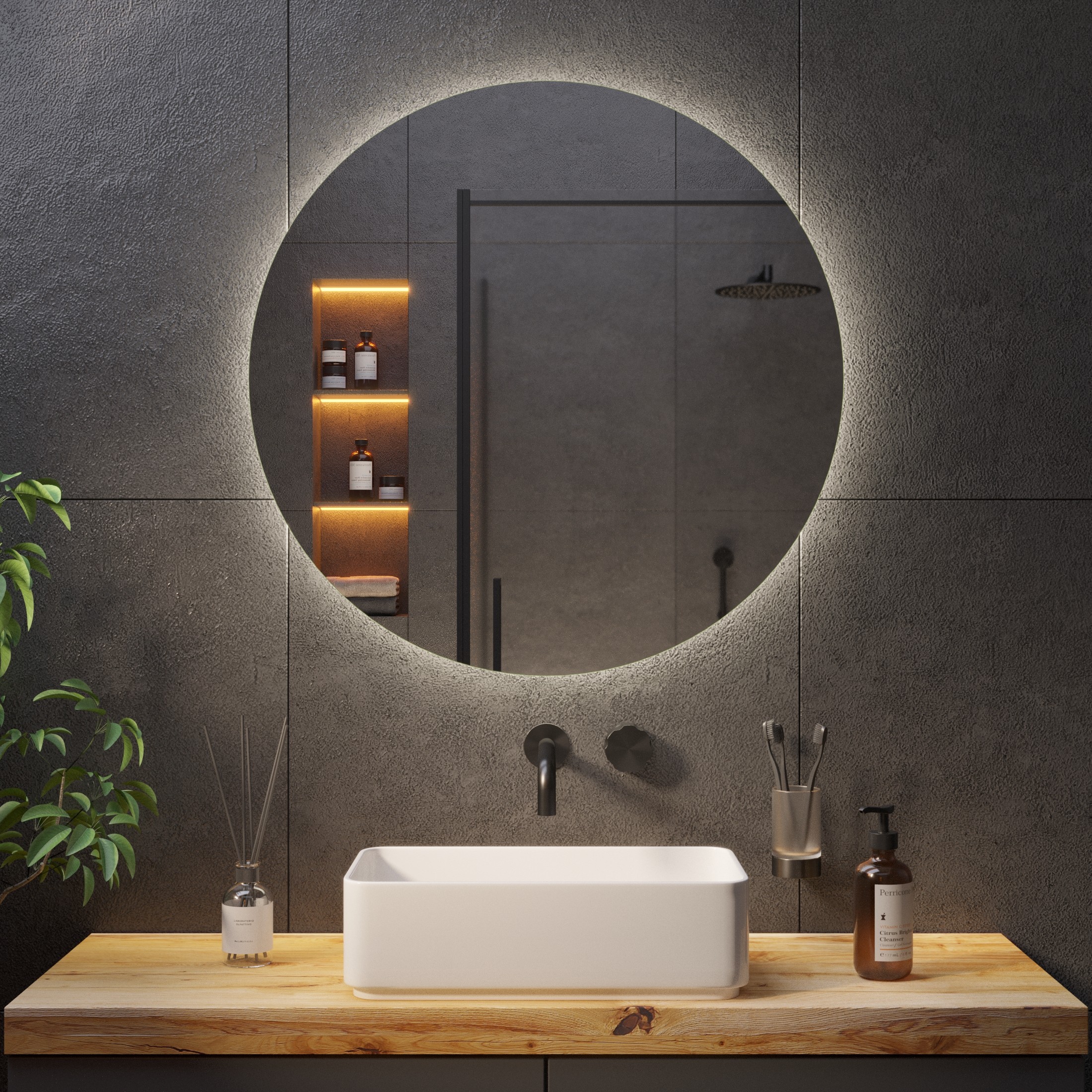 Круглое зеркало с подсветкой Ambilight - фото 6