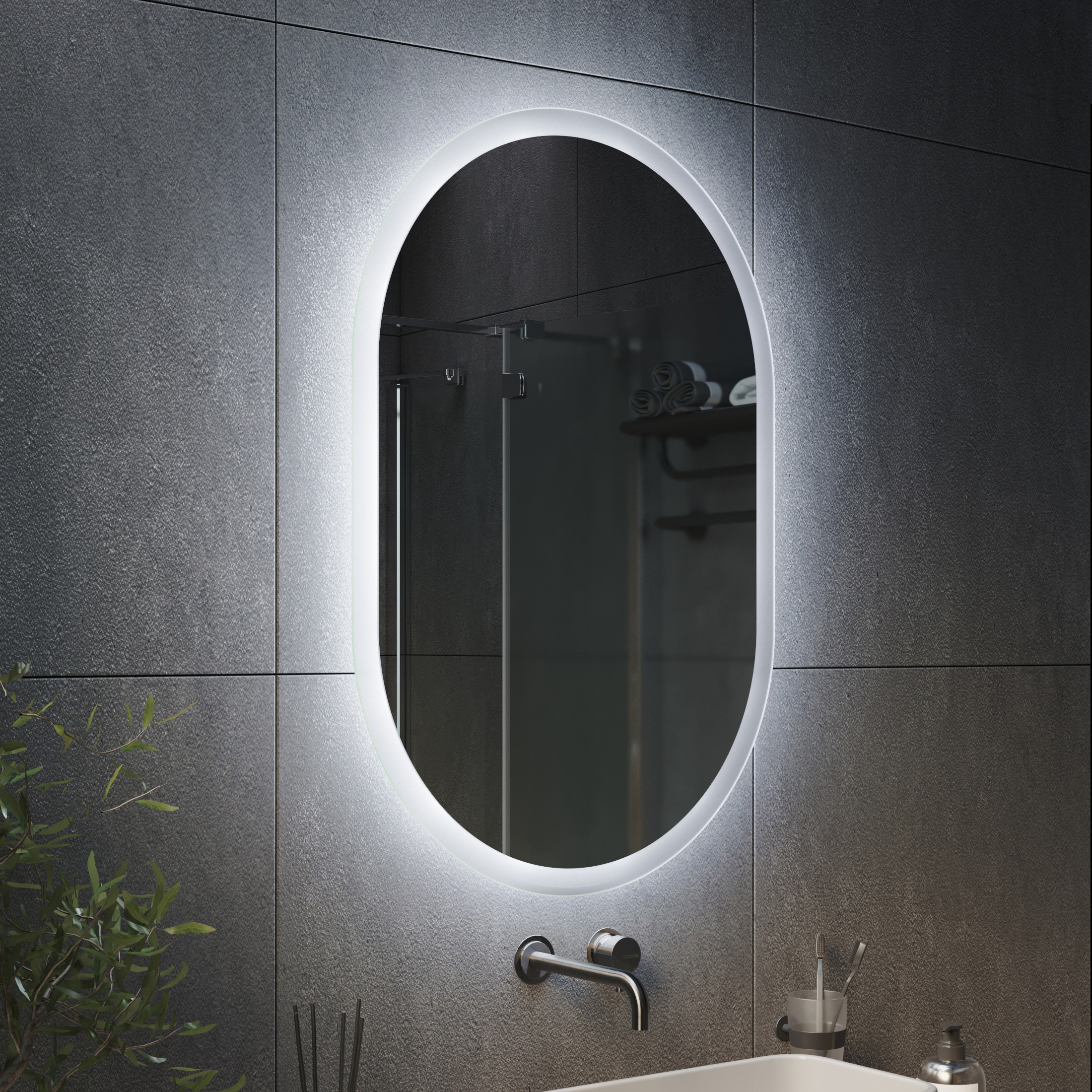 Зеркало с подсветкой Ellipse+ Ambilight - фото 3