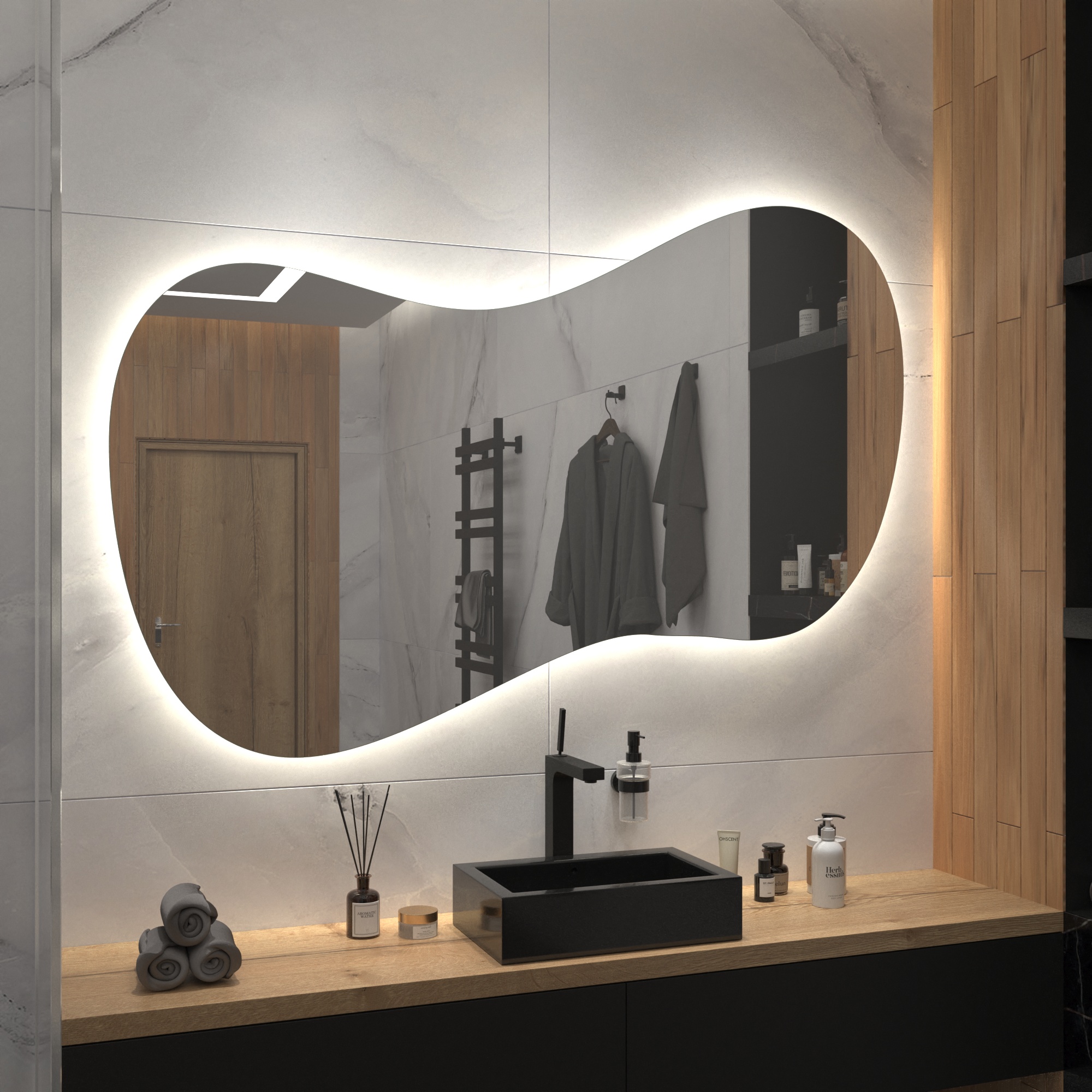 Зеркало с подсветкой Stone-26 - фото 5