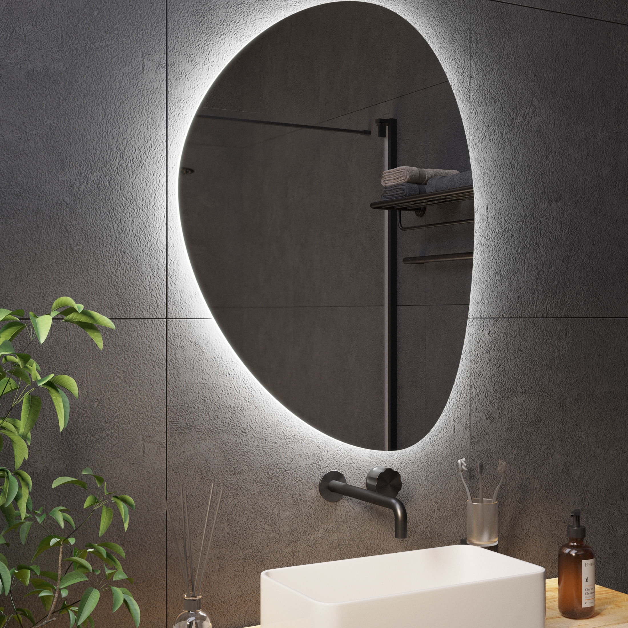 Зеркало с подсветкой Stone-12 - фото 3