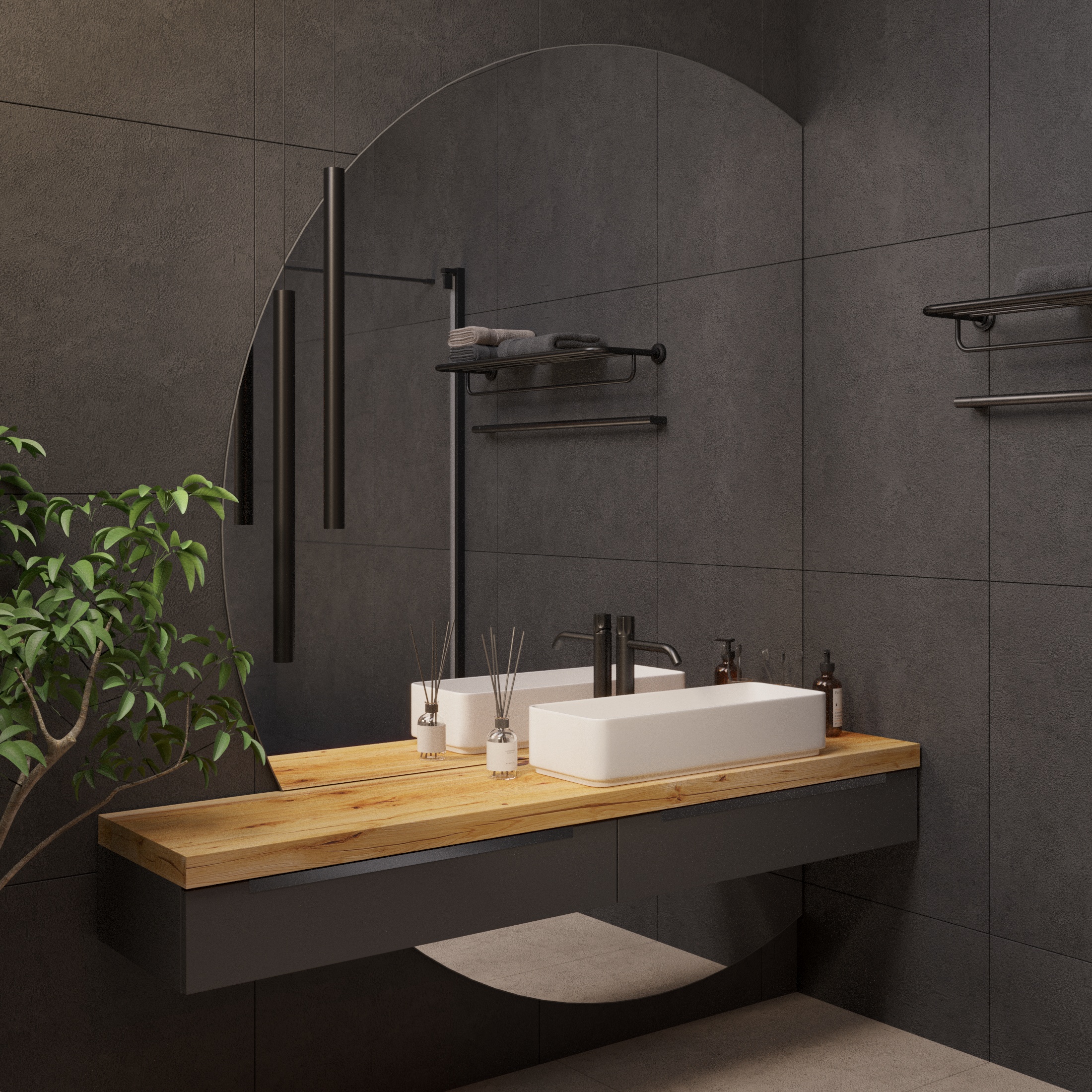 Круглое усеченное зеркало с подсветкой Ambilight 2 - фото 7