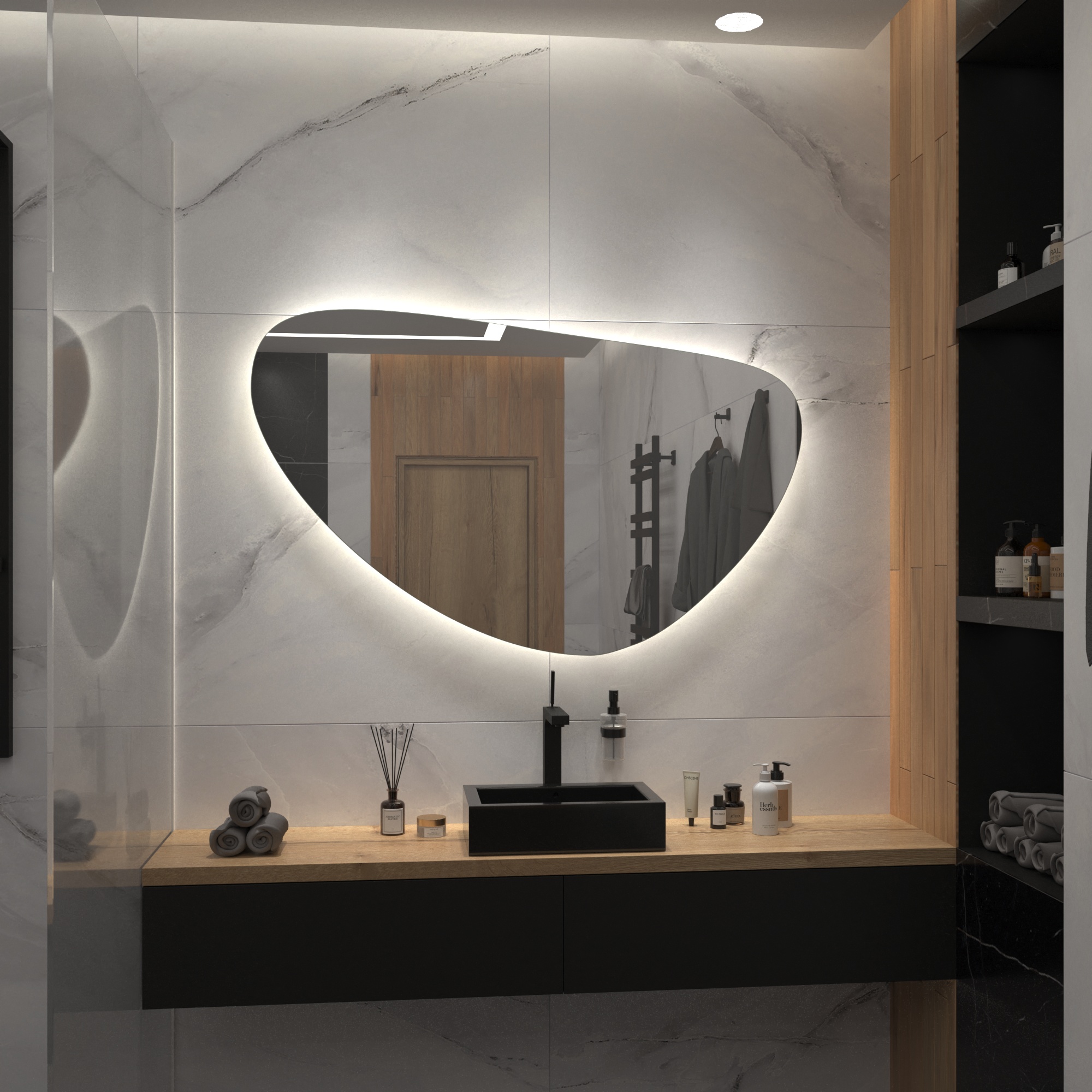 Зеркало с подсветкой Stone-27 - фото 4