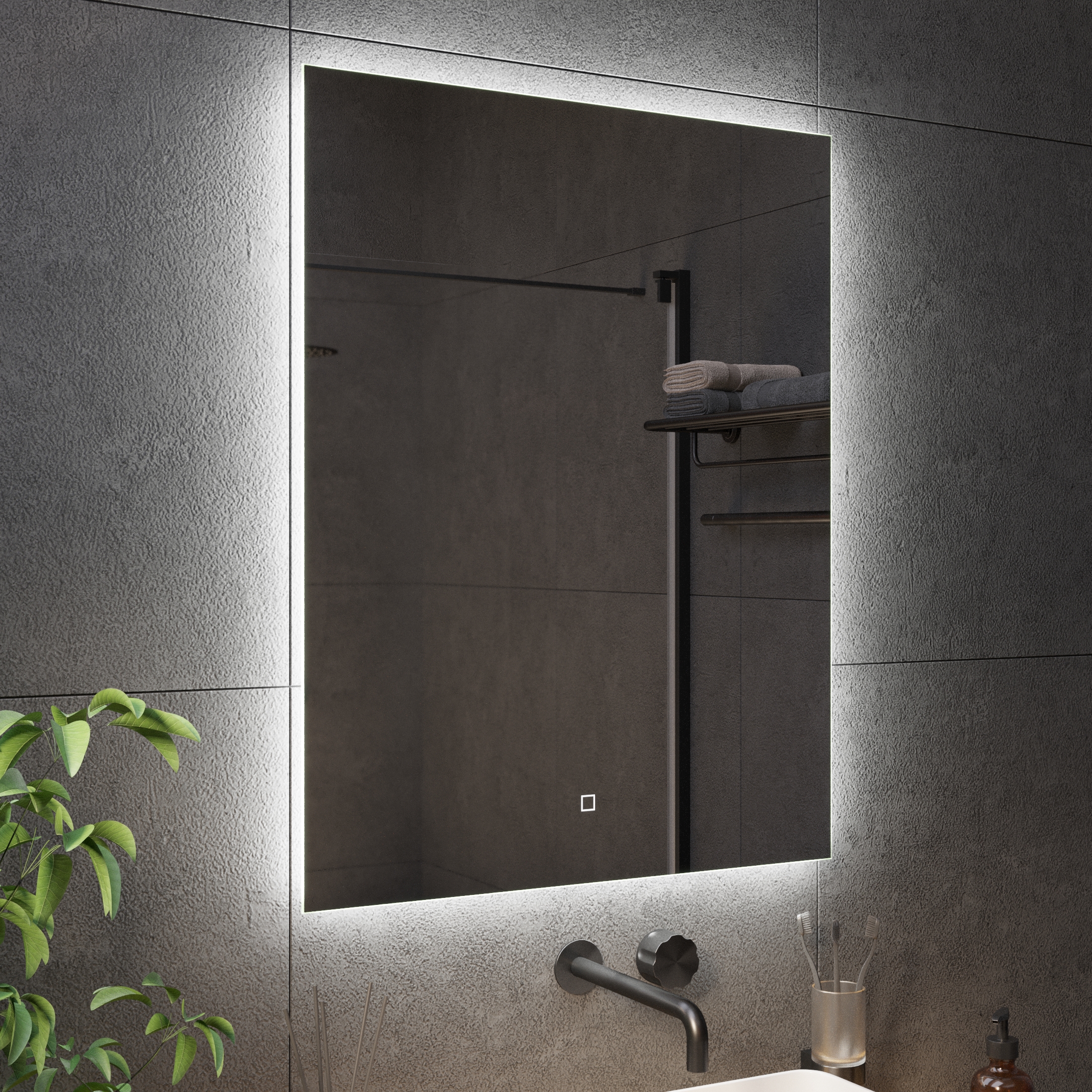 Зеркало с подсветкой 60х80 Ambilight Simple 5500К - фото 5