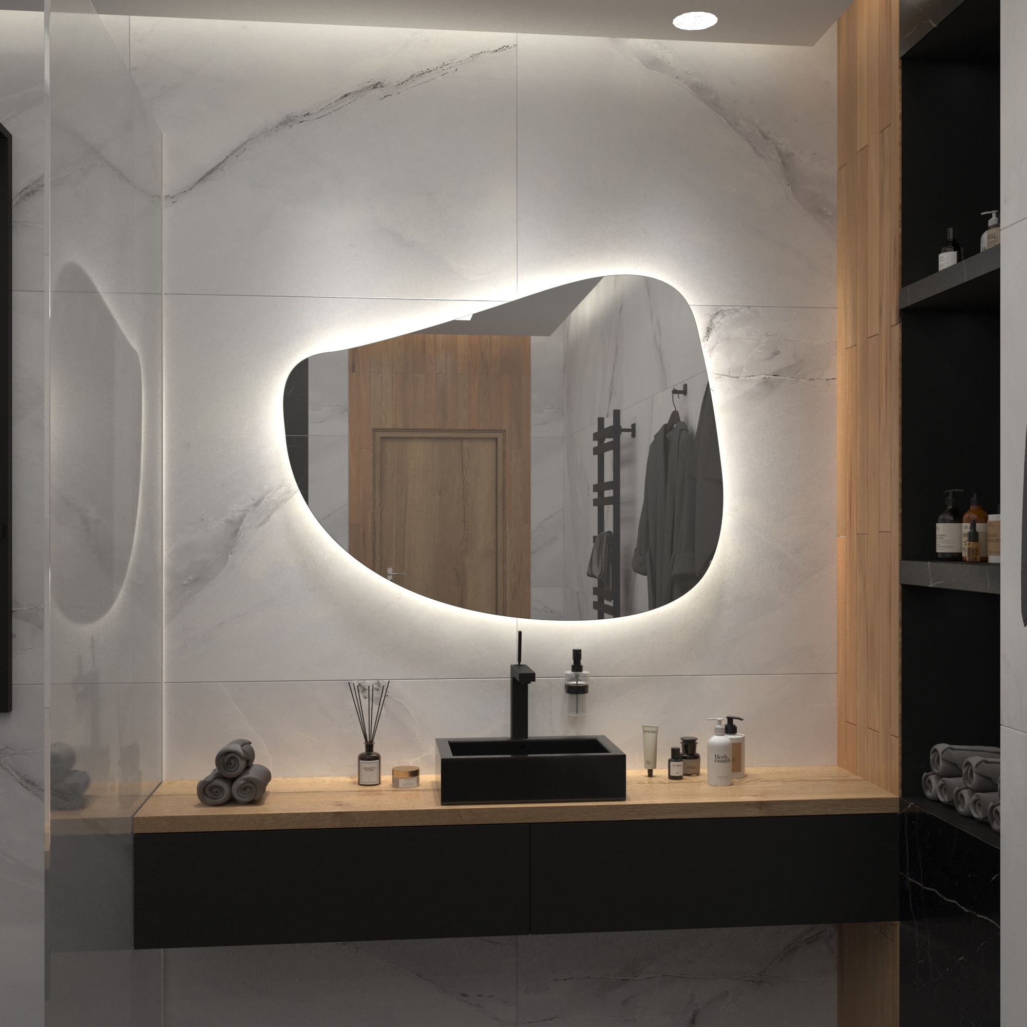 Зеркало с подсветкой Stone-22 - фото 4