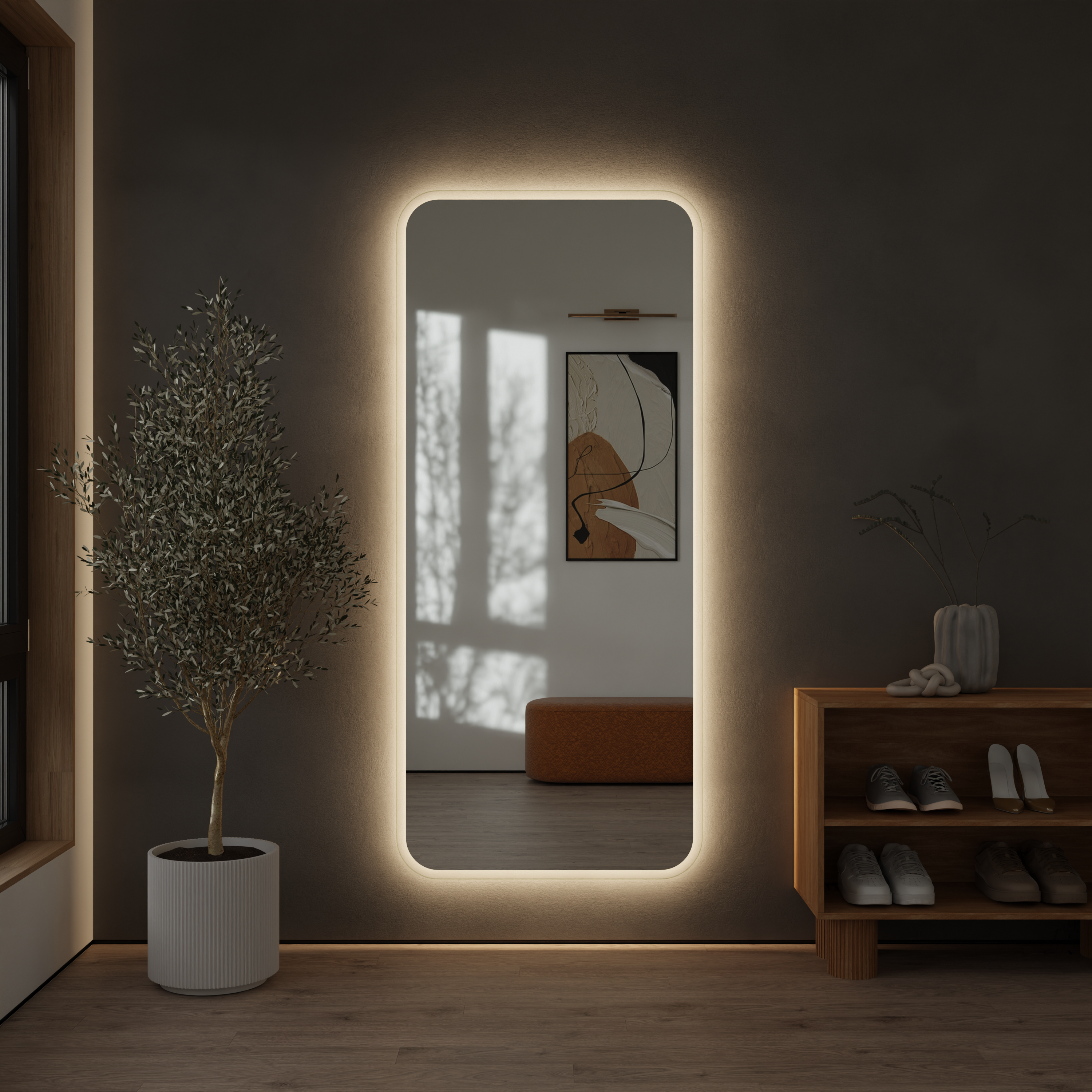 Зеркало с подсветкой в прихожую Pearl Ambilight XL - фото 4